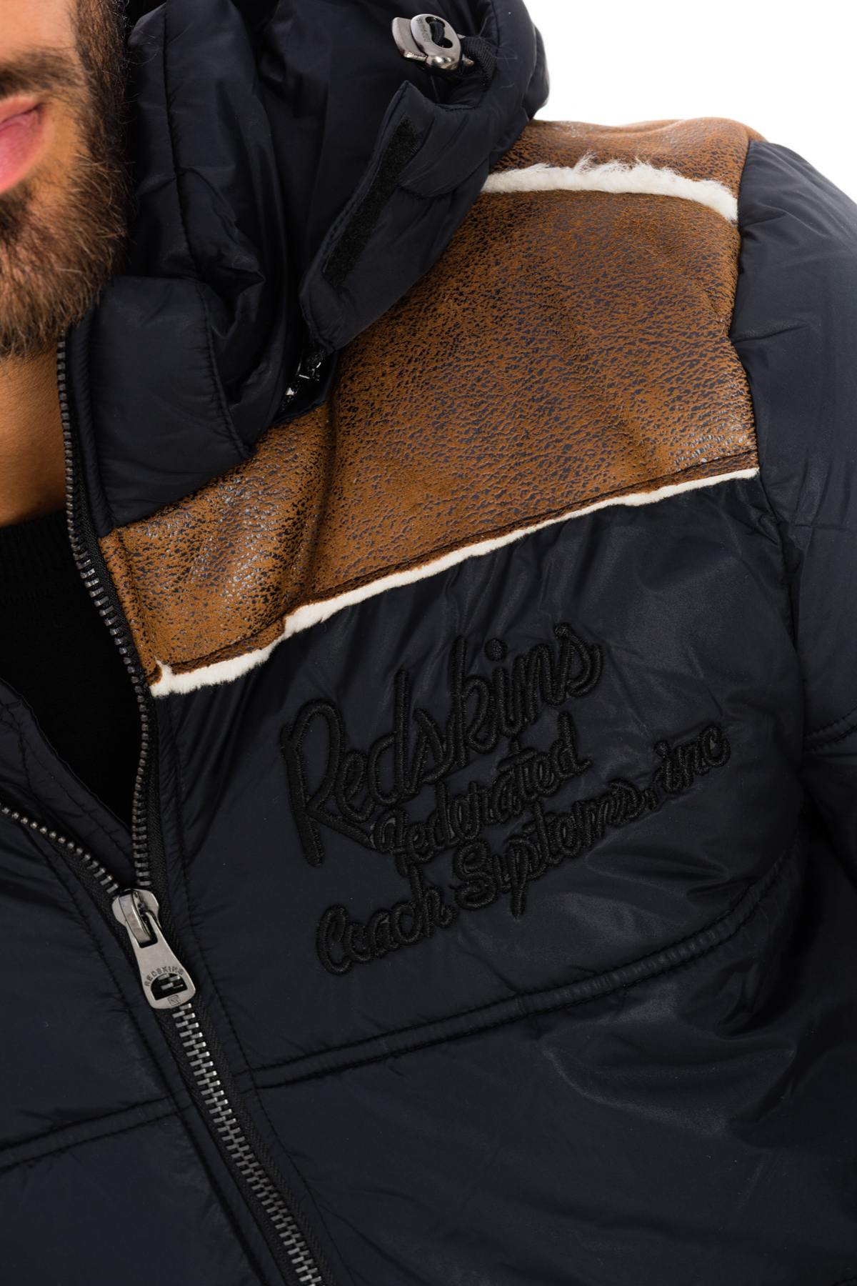 Warm Black Redskins Jacket for Men - Image n°6