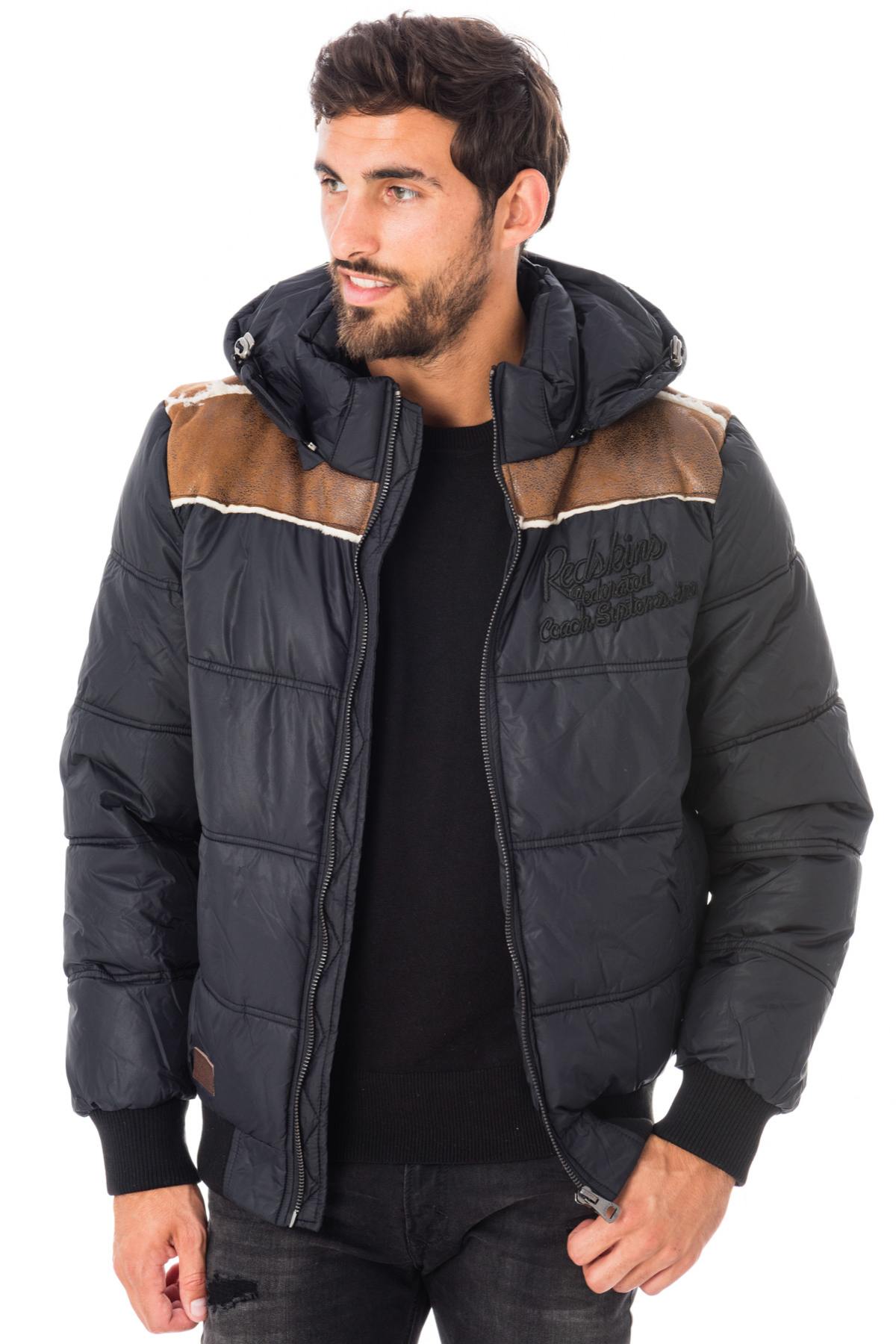 Warm Black Redskins Jacket for Men - Image n°3