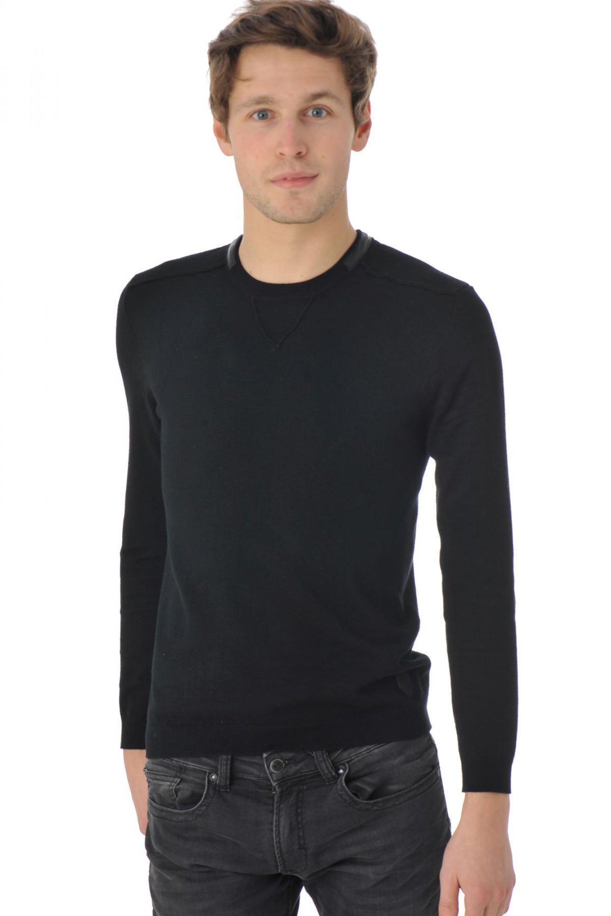 Redskins sweater in black viscose - Image n°1