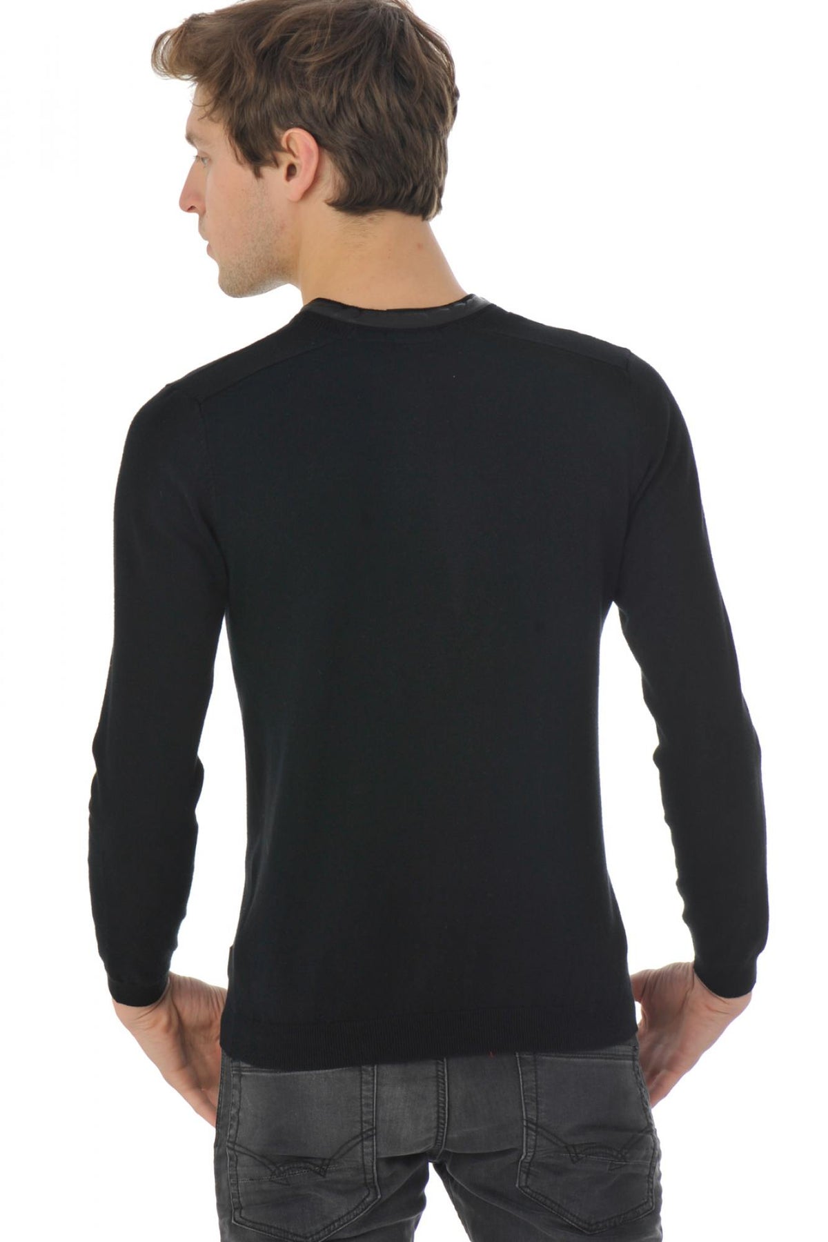 Redskins sweater in black viscose - Image n°3