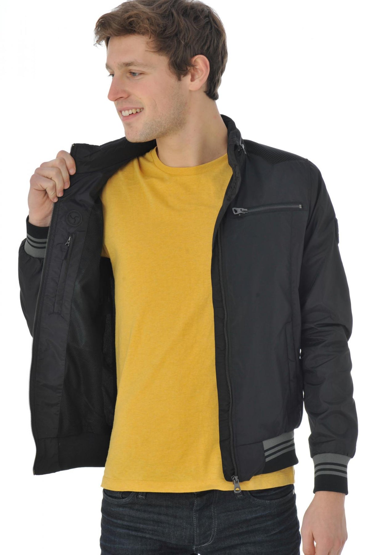 Black nylon redskins jacket - Image n°7