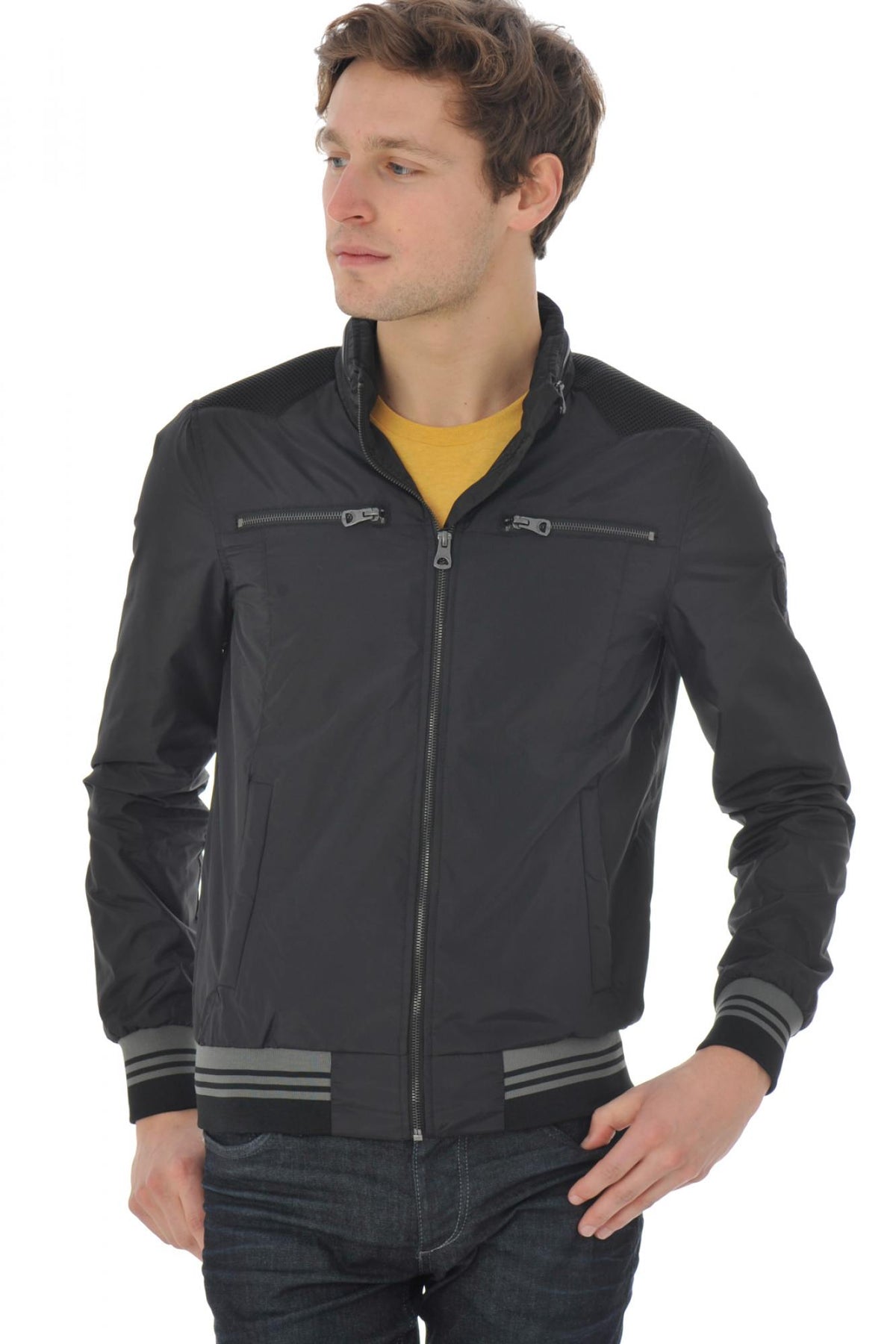 Black nylon redskins jacket - Image n°8