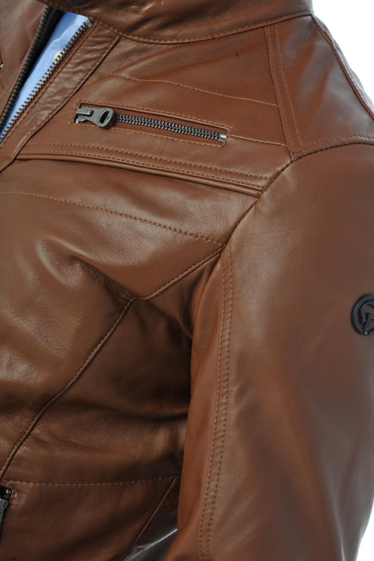 Redskins lambskin leather jacket for men - Image n°9