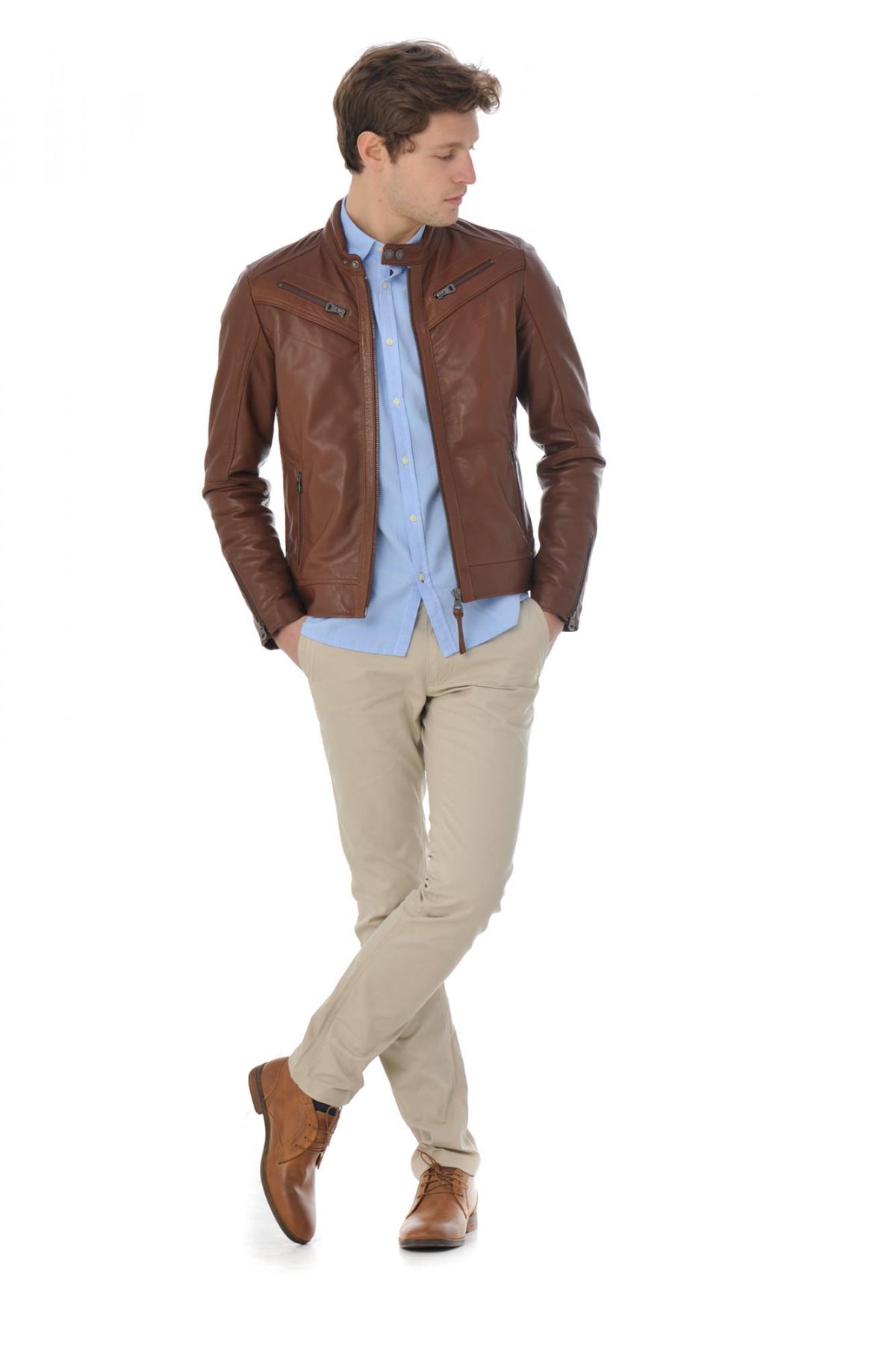 Redskins lambskin leather jacket for men - Image n°2