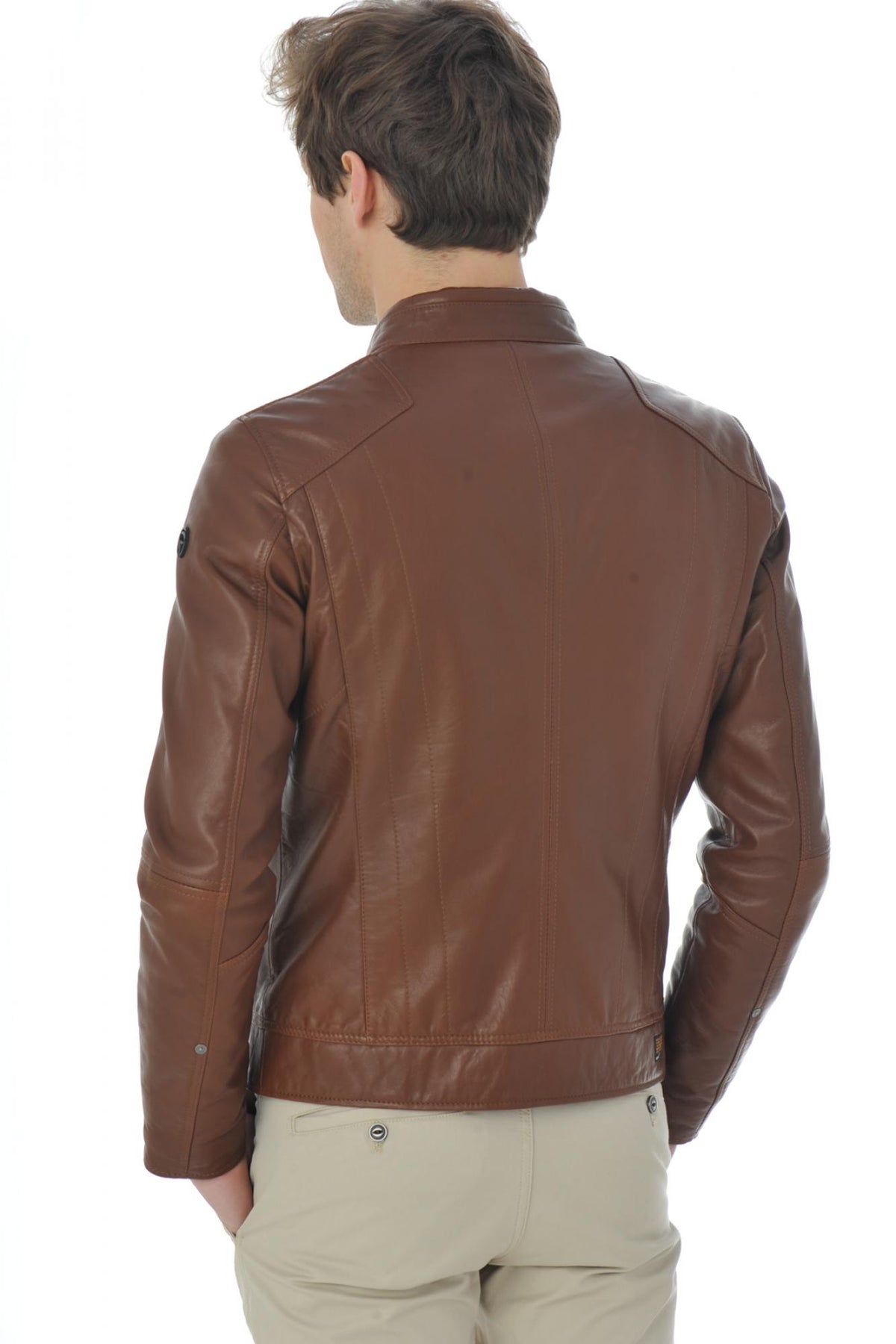 Redskins lambskin leather jacket for men - Image n°5