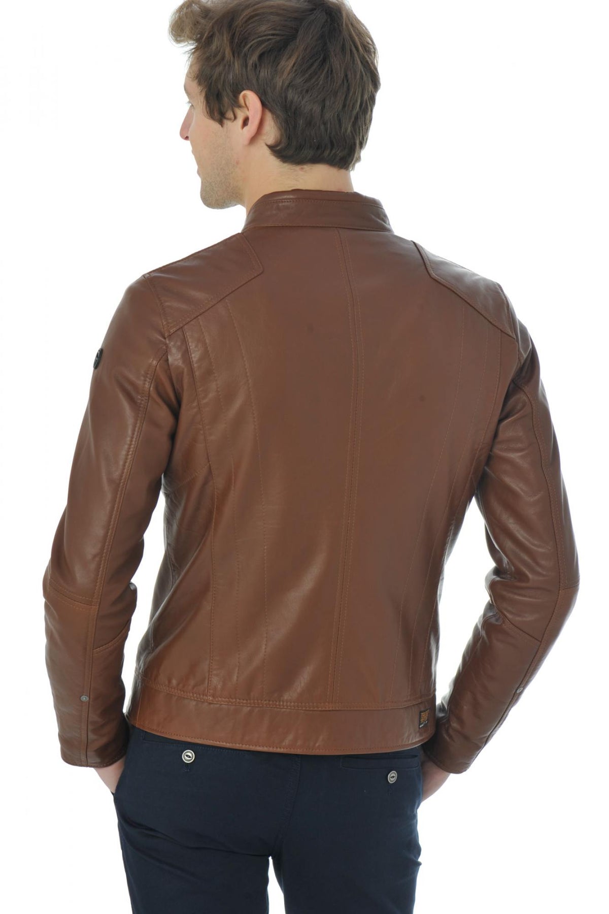 Redskins lambskin leather jacket for men - Image n°14