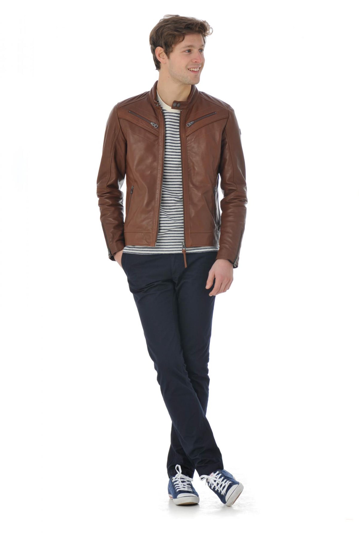 Redskins lambskin leather jacket for men - Image n°11