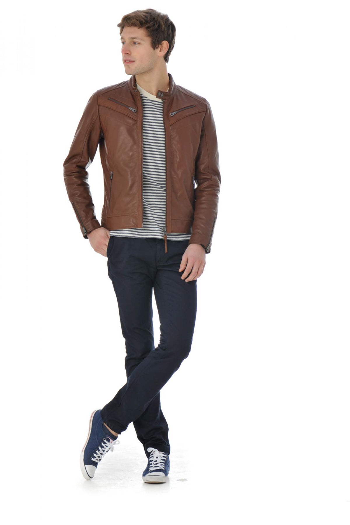 Redskins lambskin leather jacket for men - Image n°13