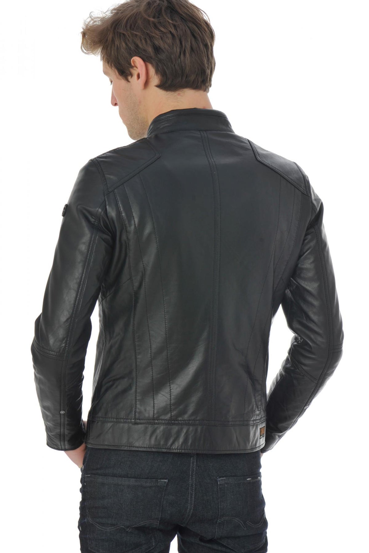 Redskins men's leather in black lambskin - Image n°5