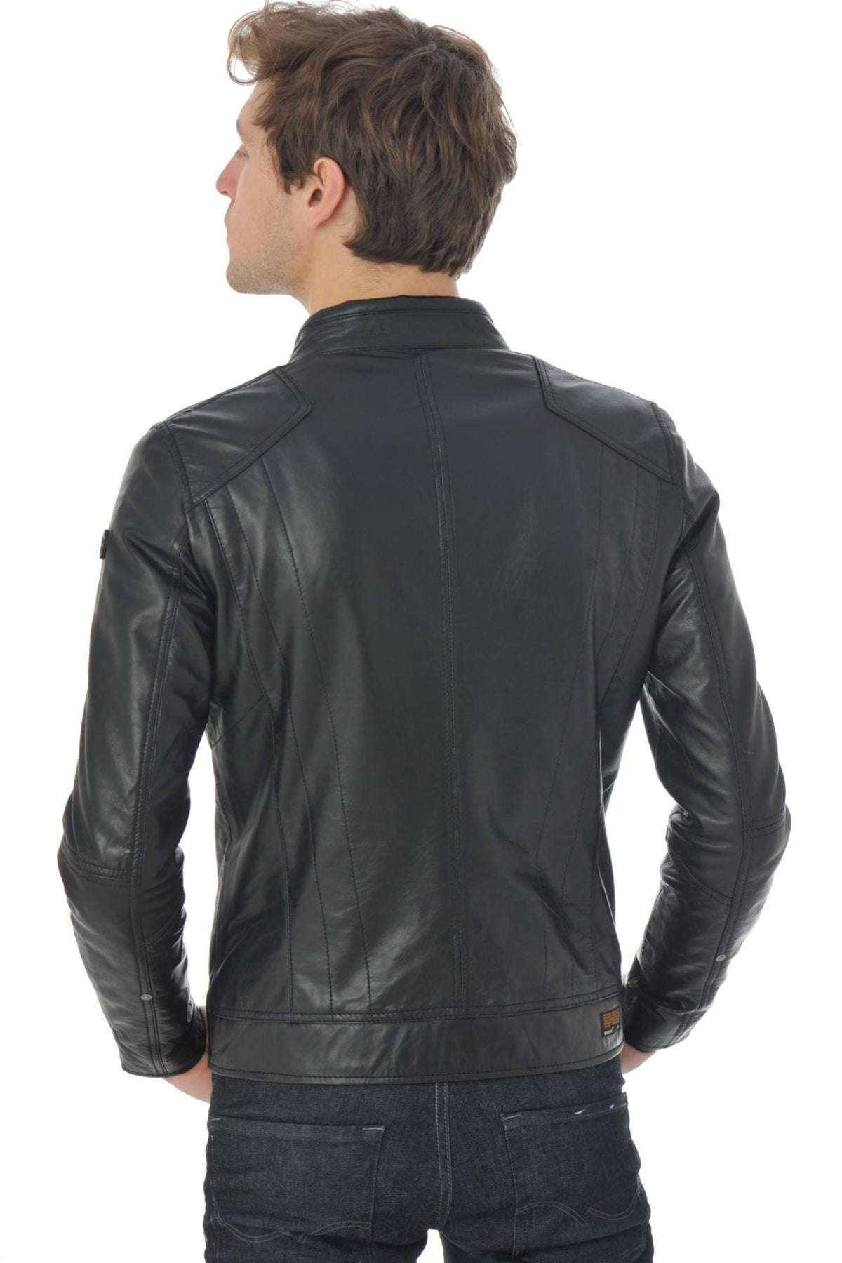 Redskins men's leather in black lambskin - Image n°18