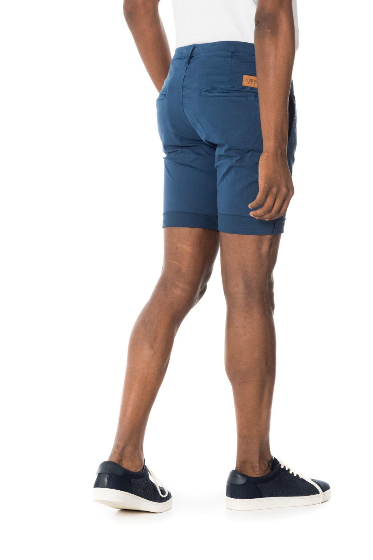 Redskins men's blue Bermuda shorts - Image n°2