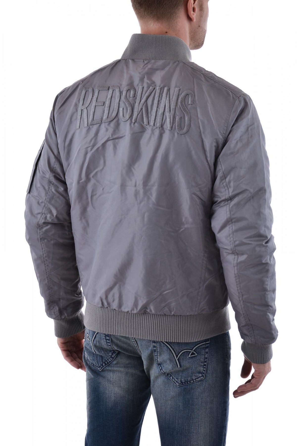 Redskins jacket in gray and black polyester - Image n°4