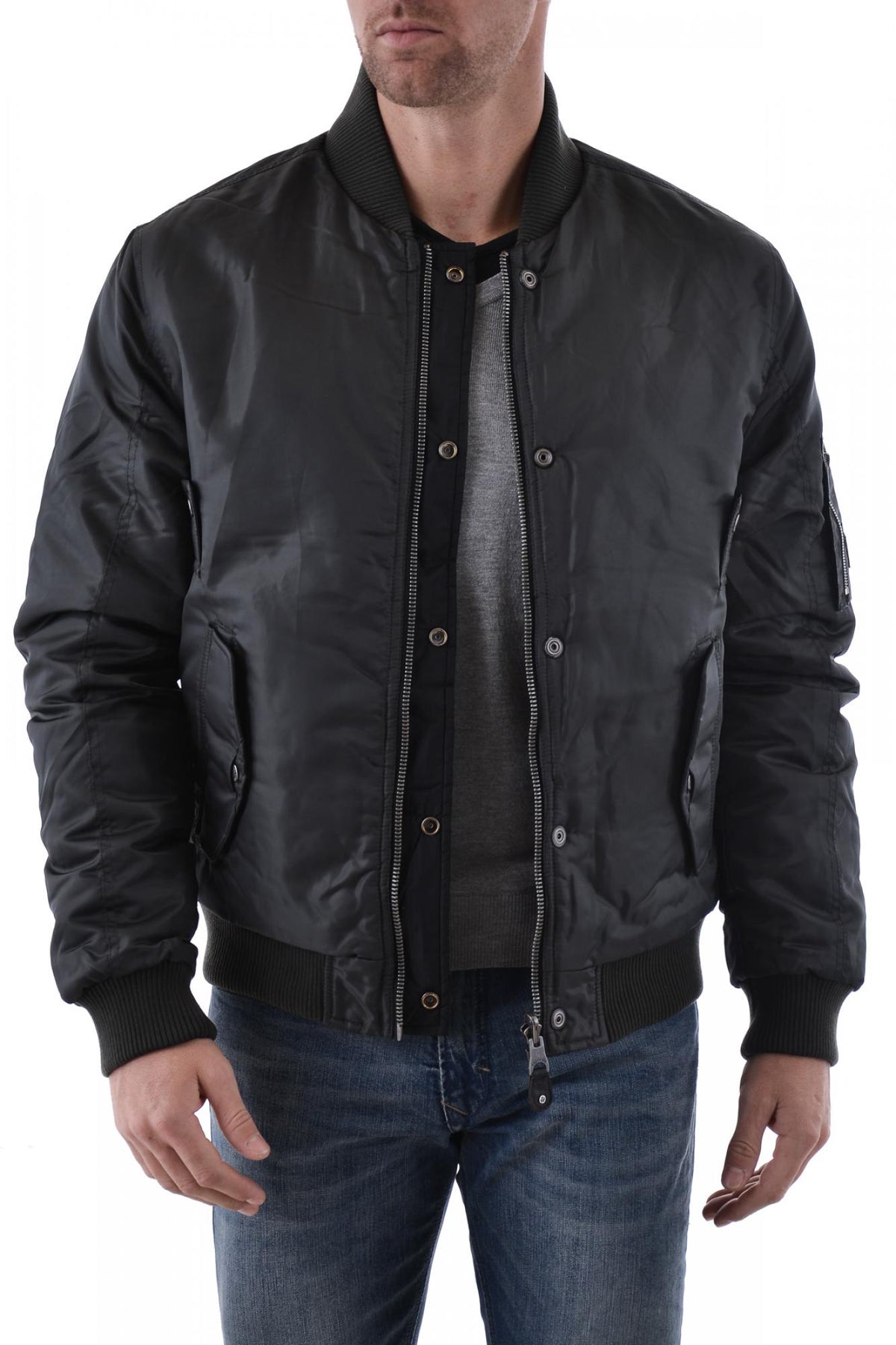 Redskins jacket in khaki/black polyester - Image n°1