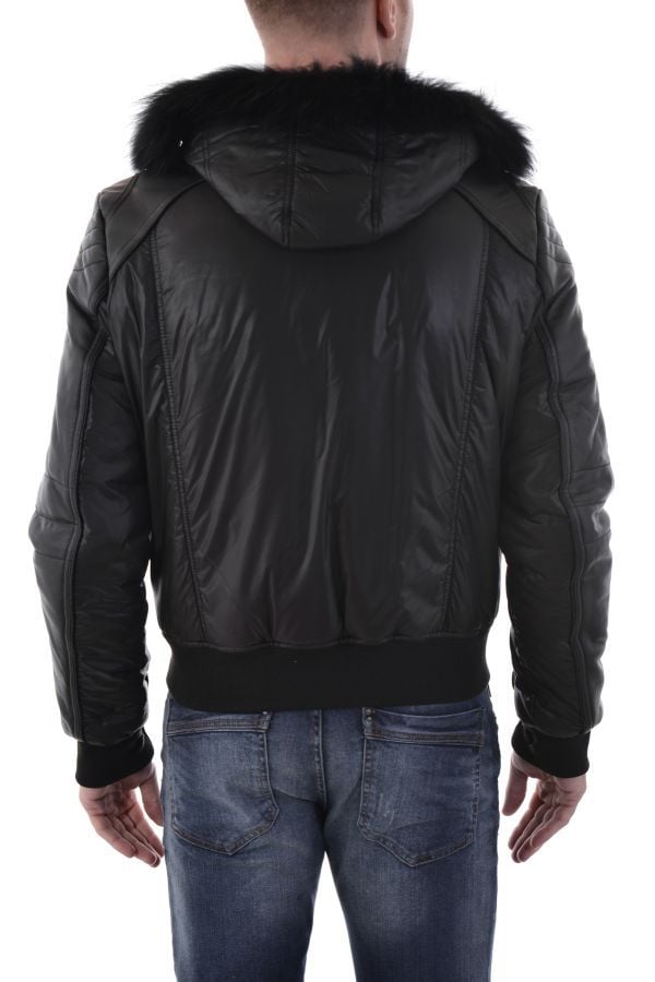 Black Redskins Jacket for Men Leather/Textile - Image n°5