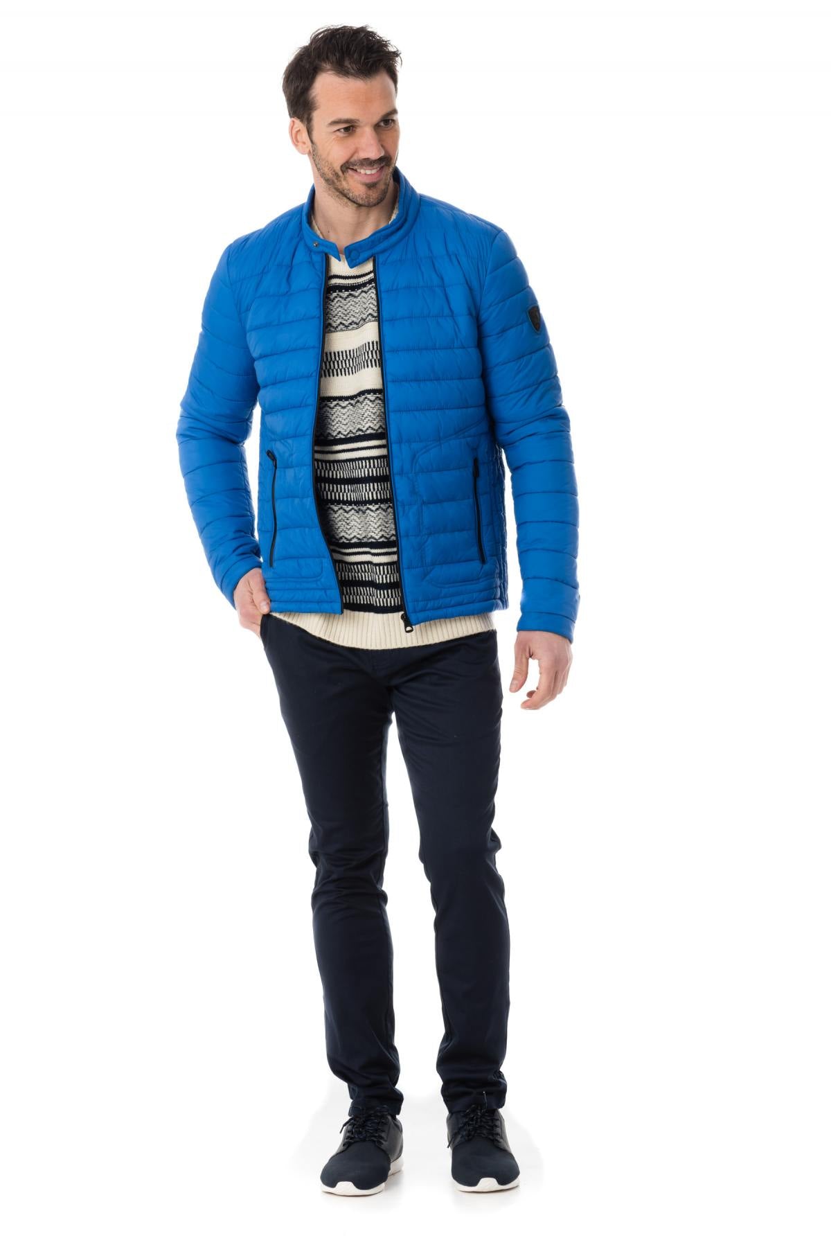 Men's blue redskins mid-season jacket - Image n°2