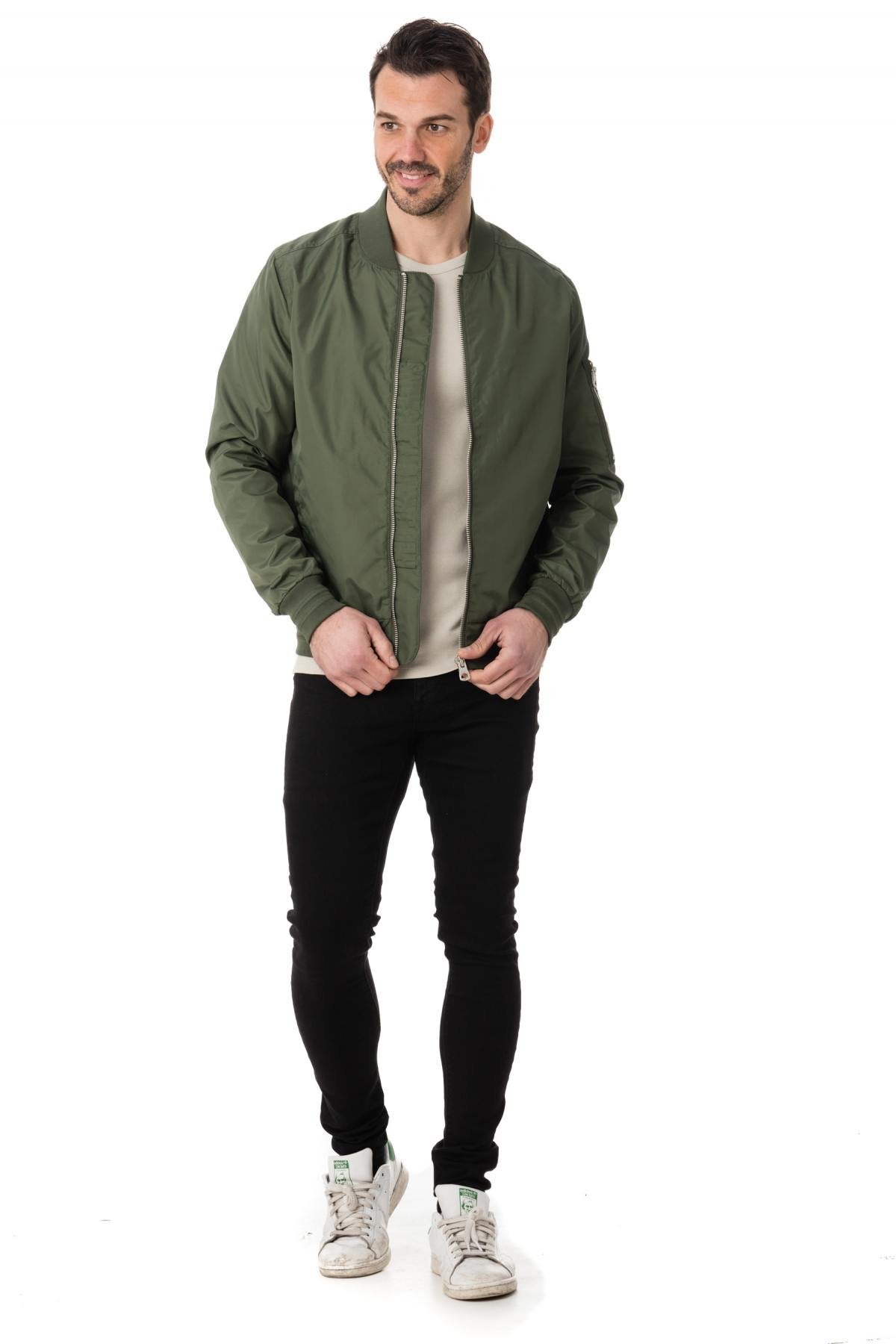 Redskins men's khaki bomber jacket 2017 - Image n°2