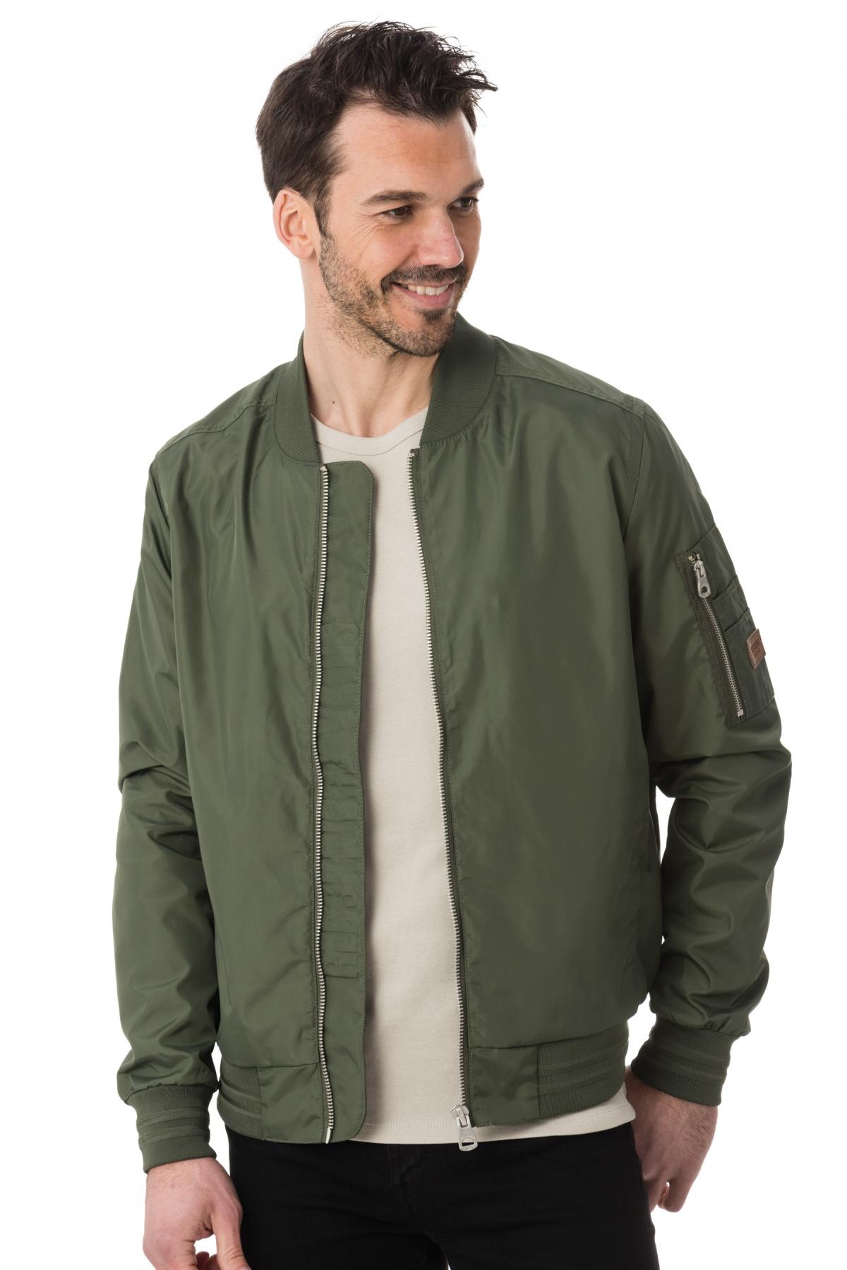 Redskins men's khaki bomber jacket 2017 - Image n°1