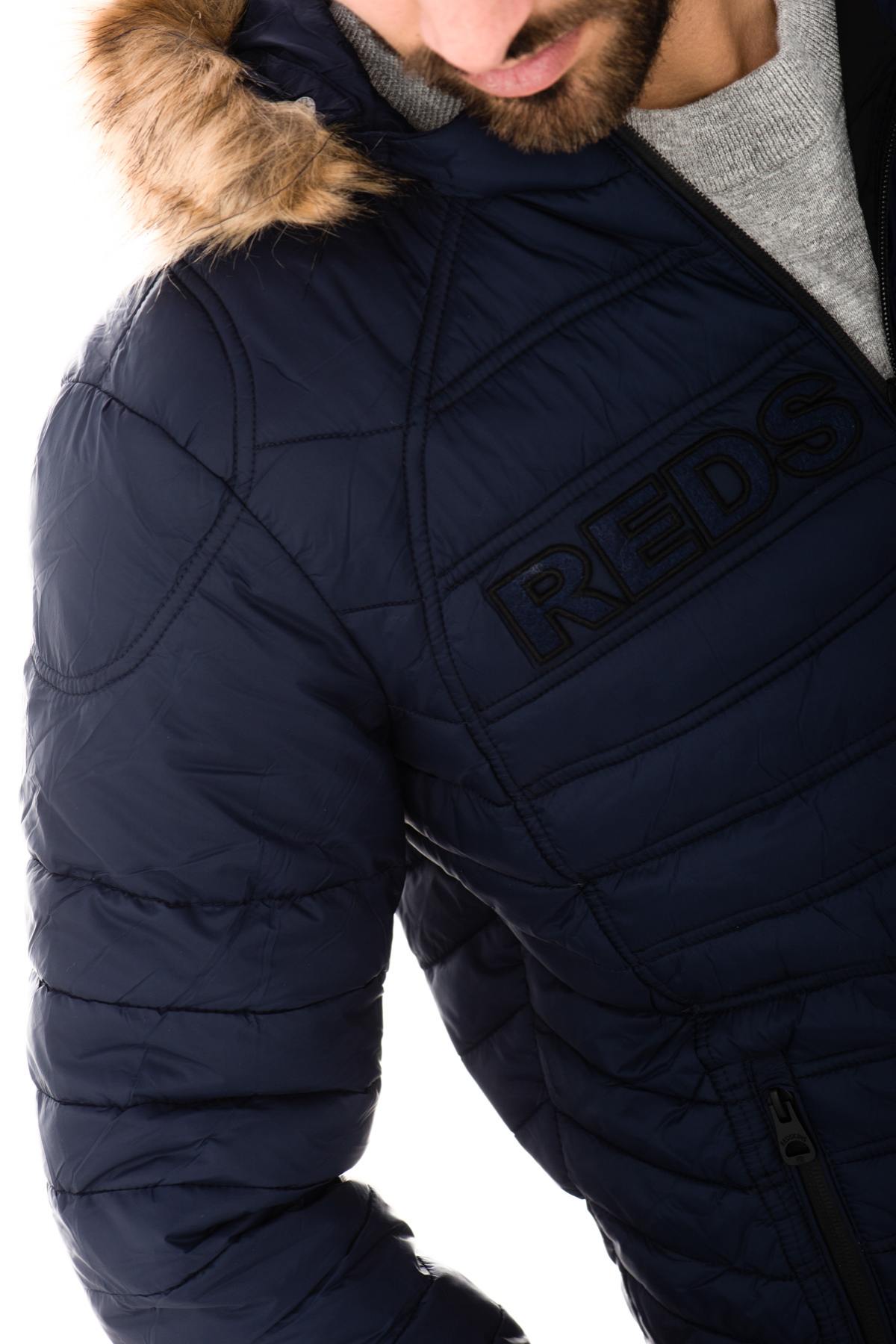 Redskins Dark Navy polyester down jacket - Image n°6