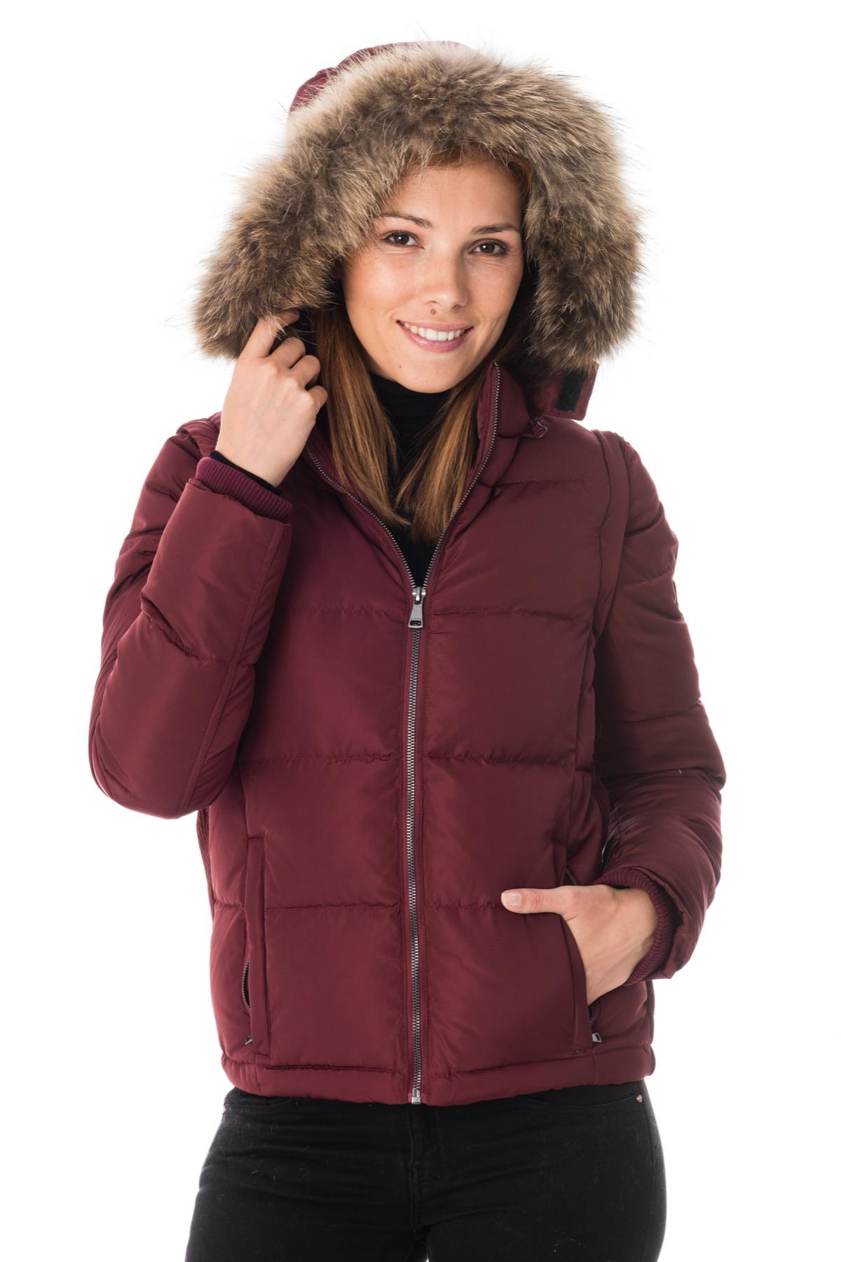 Redskins down jacket with hood and fur - Image n°3