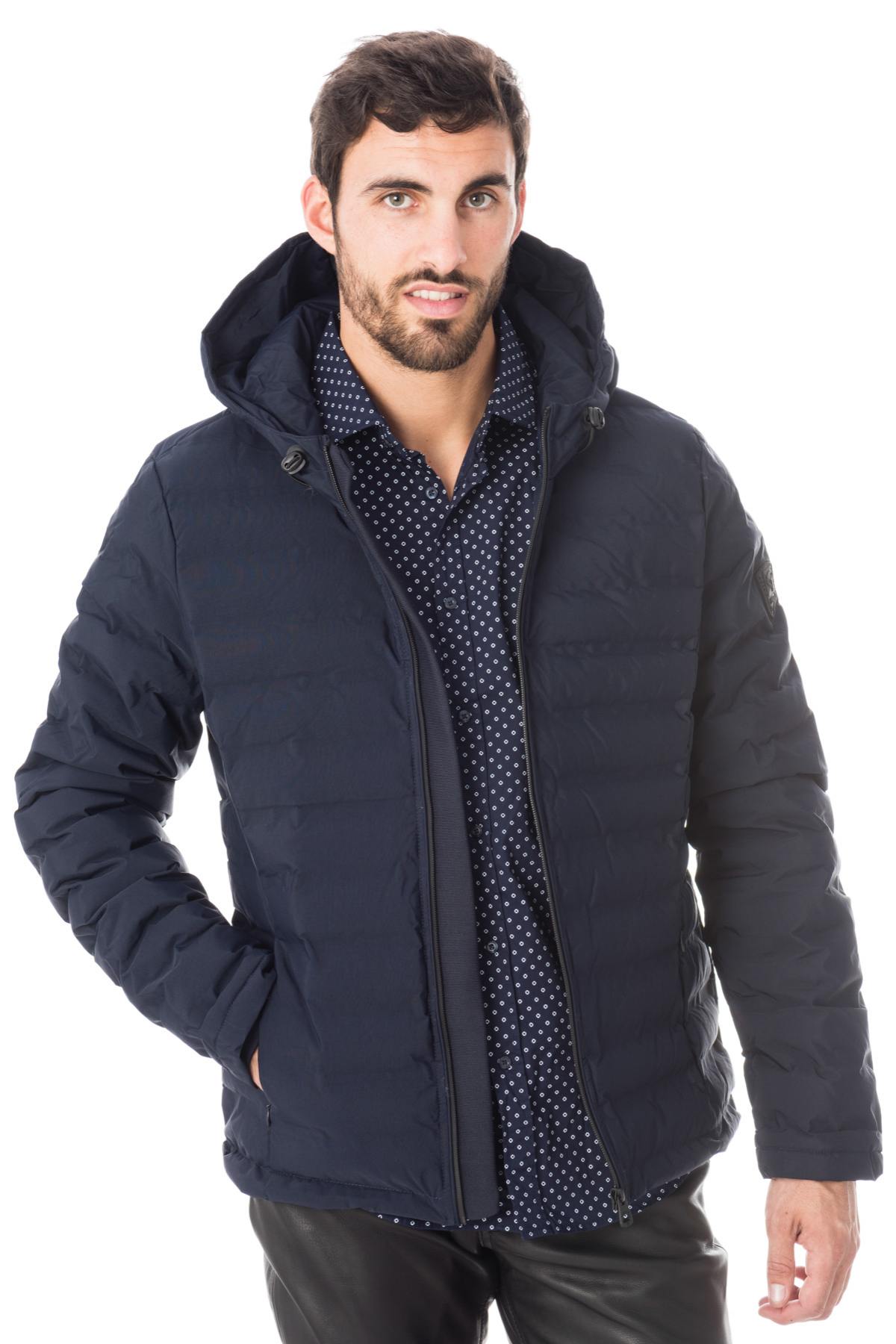 Redskins down jacket in navy blue nylon - Image n°2