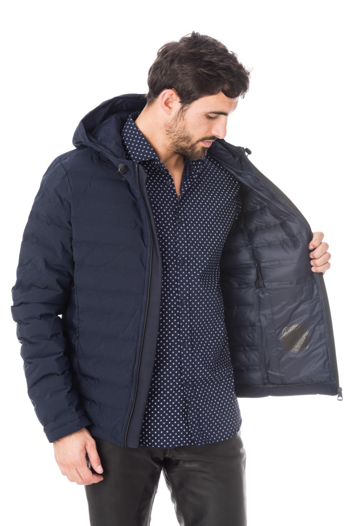 Redskins down jacket in navy blue nylon - Image n°3