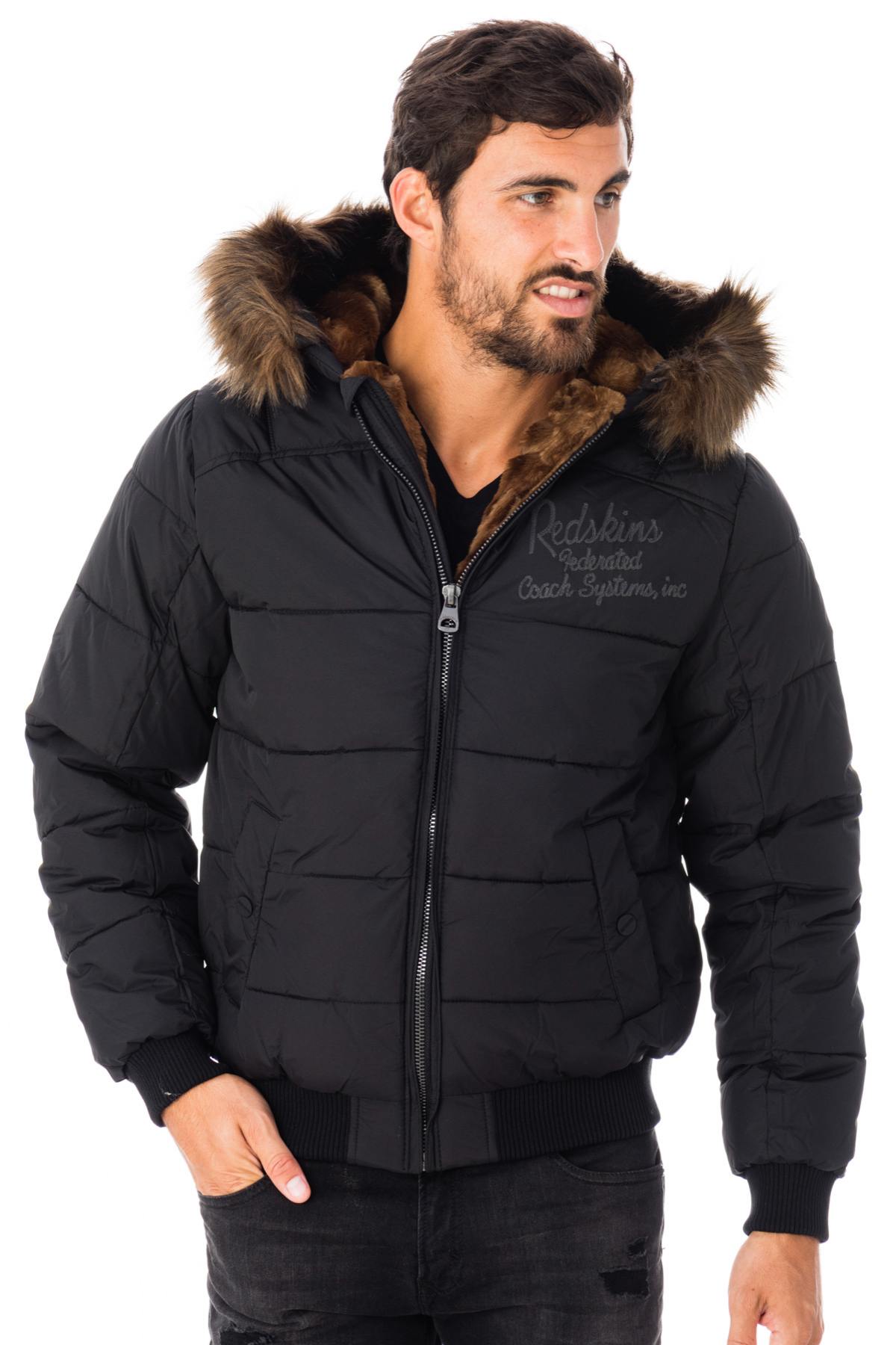 Black Wallas down jacket for men Redskins - Image n°3