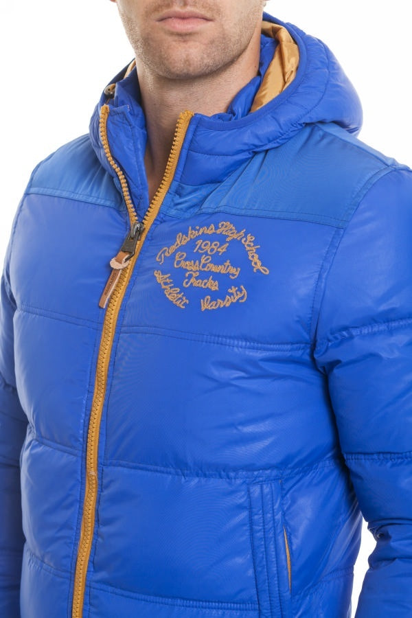 Redskins textile down jacket Blue - Image n°3