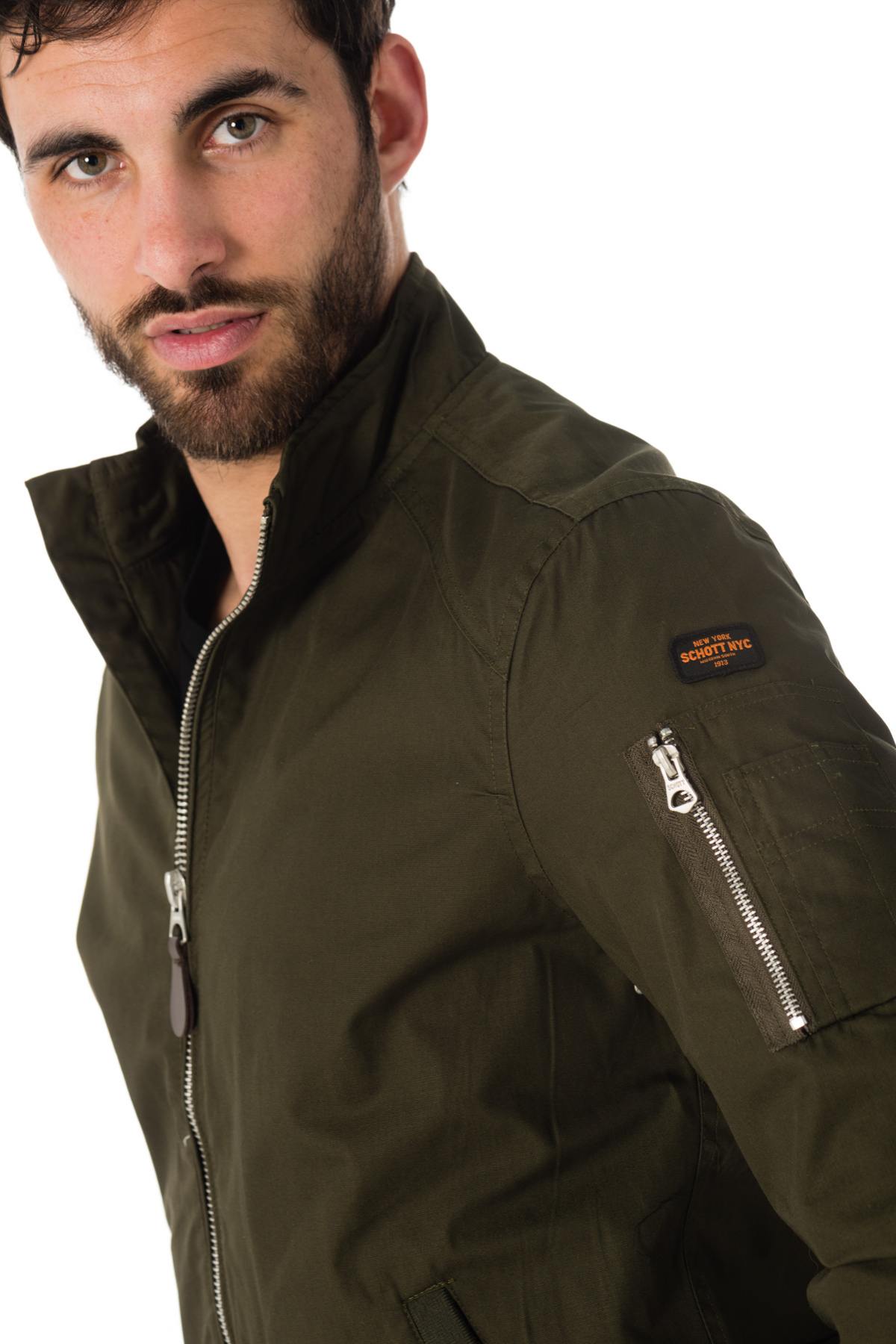 Schott men's lightweight dark khaki jacket - Image n°6