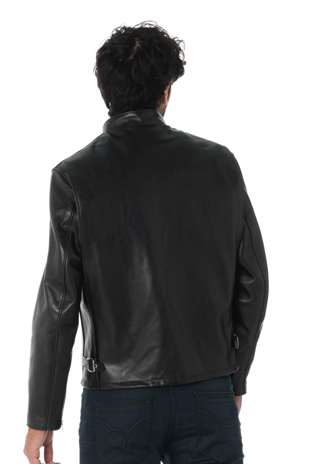 Schott biker jacket in US import cowhide leather - Image n°8