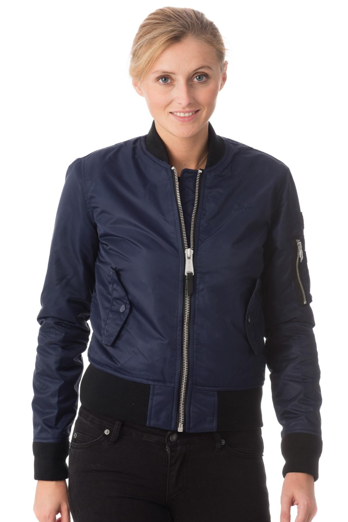 Women's purple nylon bombers - Image n°4