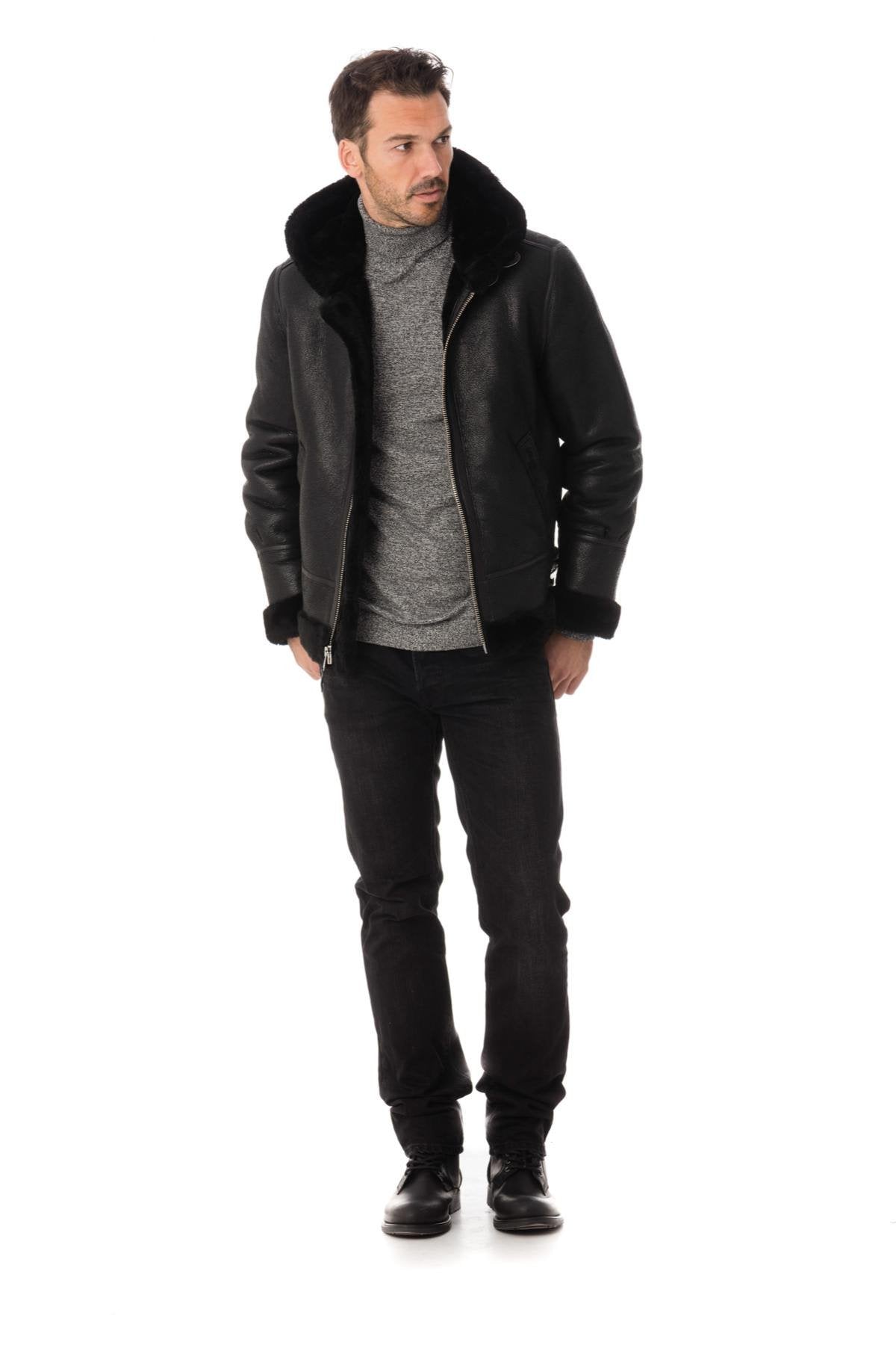  Sheepskin leather bomber - Image n°2