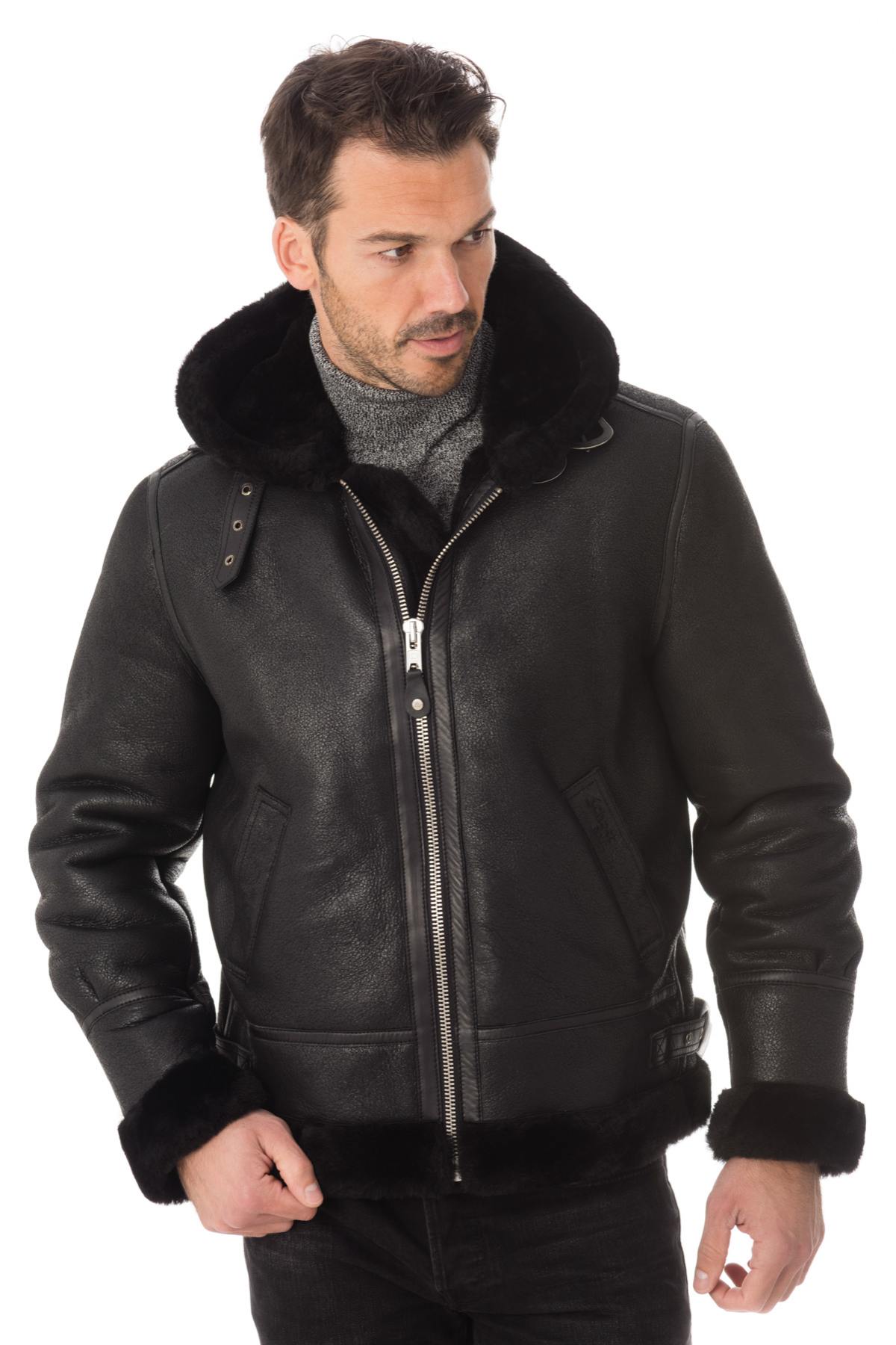  Sheepskin leather bomber - Image n°1