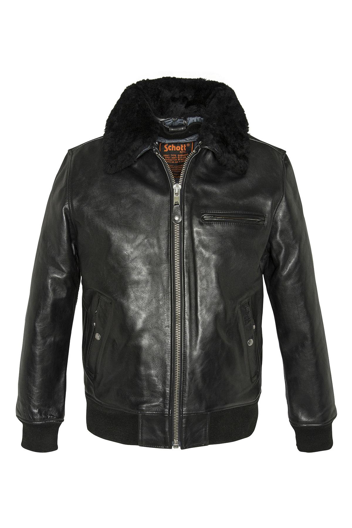 Schott NYC American Aviator in Genuine Leather - Image n°3