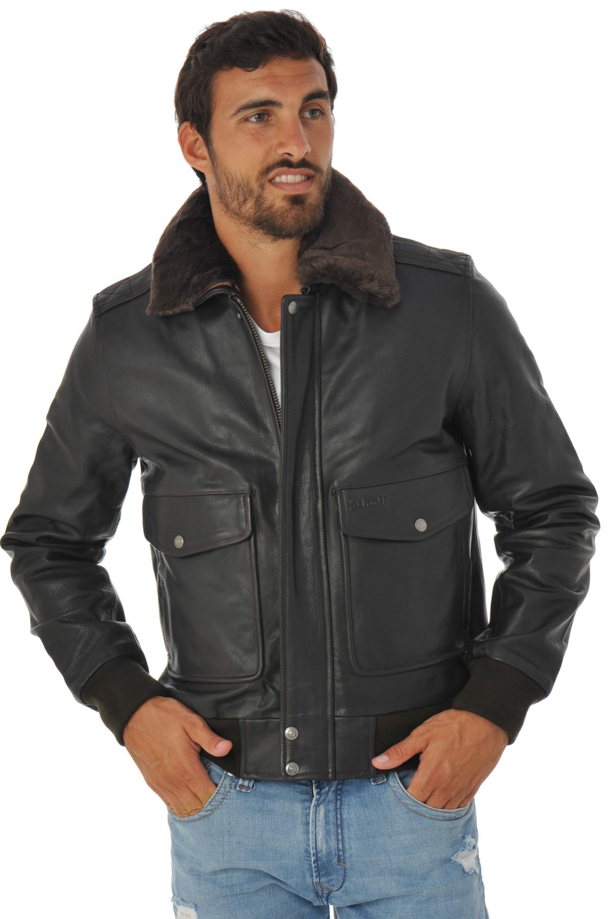 Men's aviator in cowhide leather - Image n°1