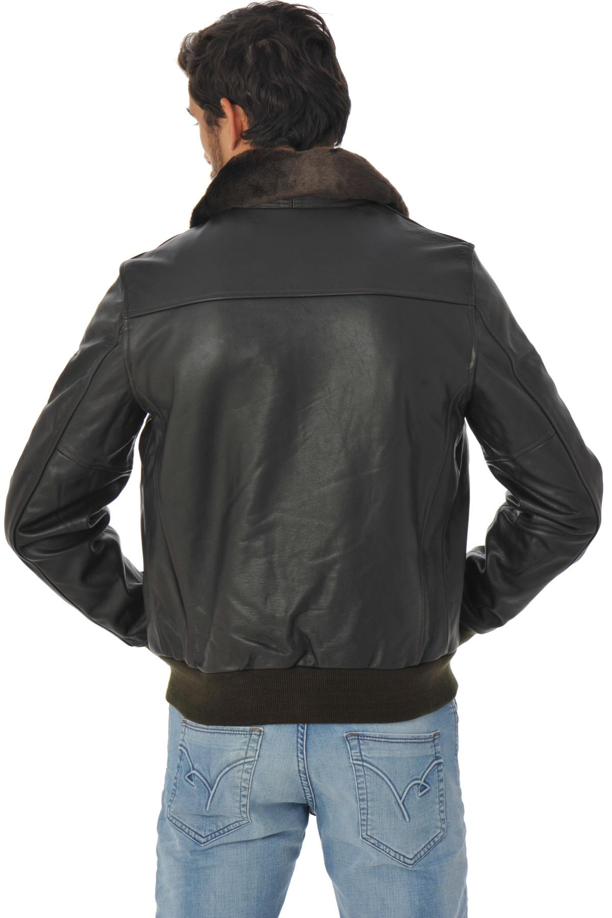 Men's aviator in cowhide leather - Image n°7