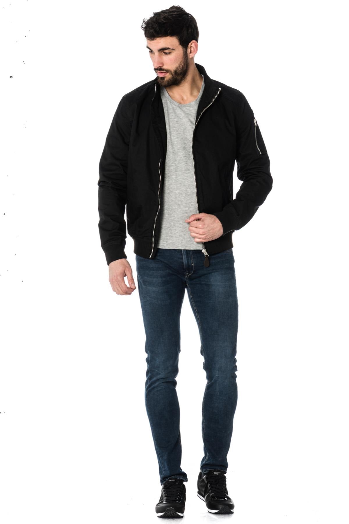 Schott Black men's jacket - Image n°2