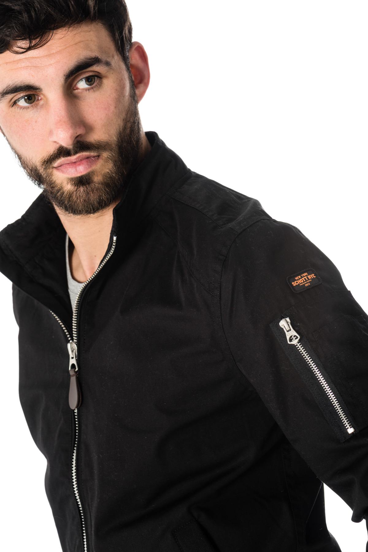 Schott Black men's jacket - Image n°7