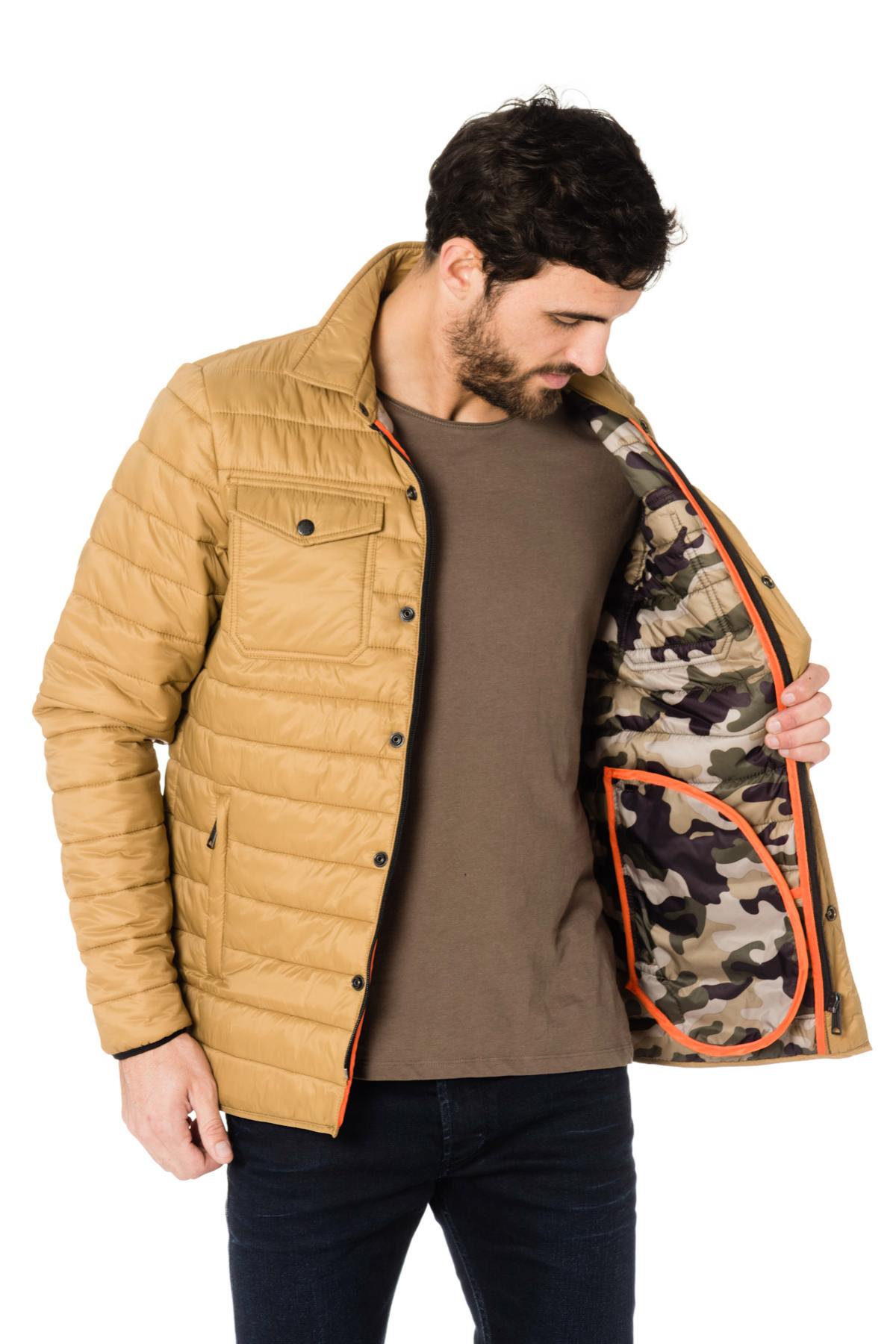 Schott ocher fine down jacket - Image n°4