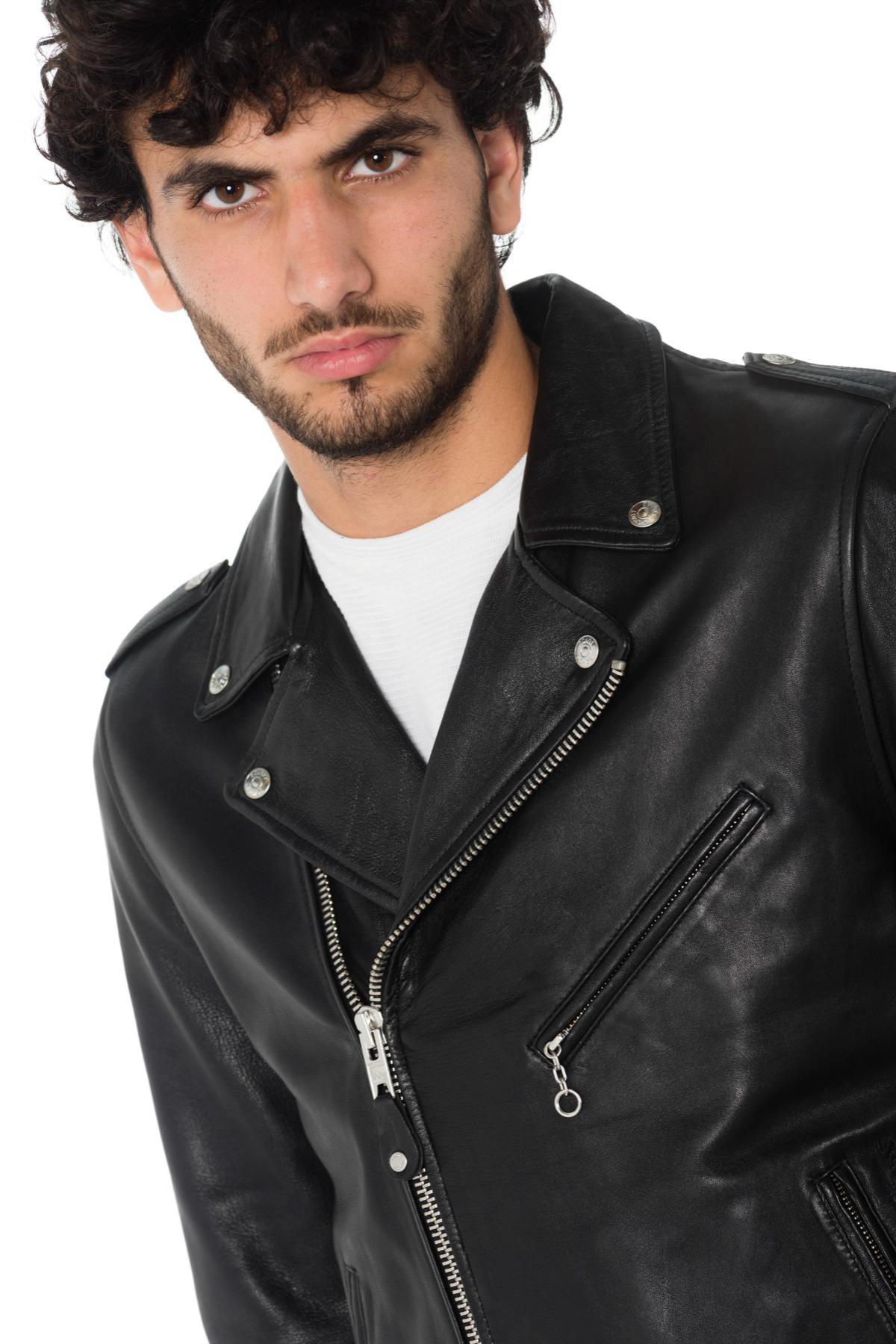 SCHOTT Men's black leather perfecto - Image n°9