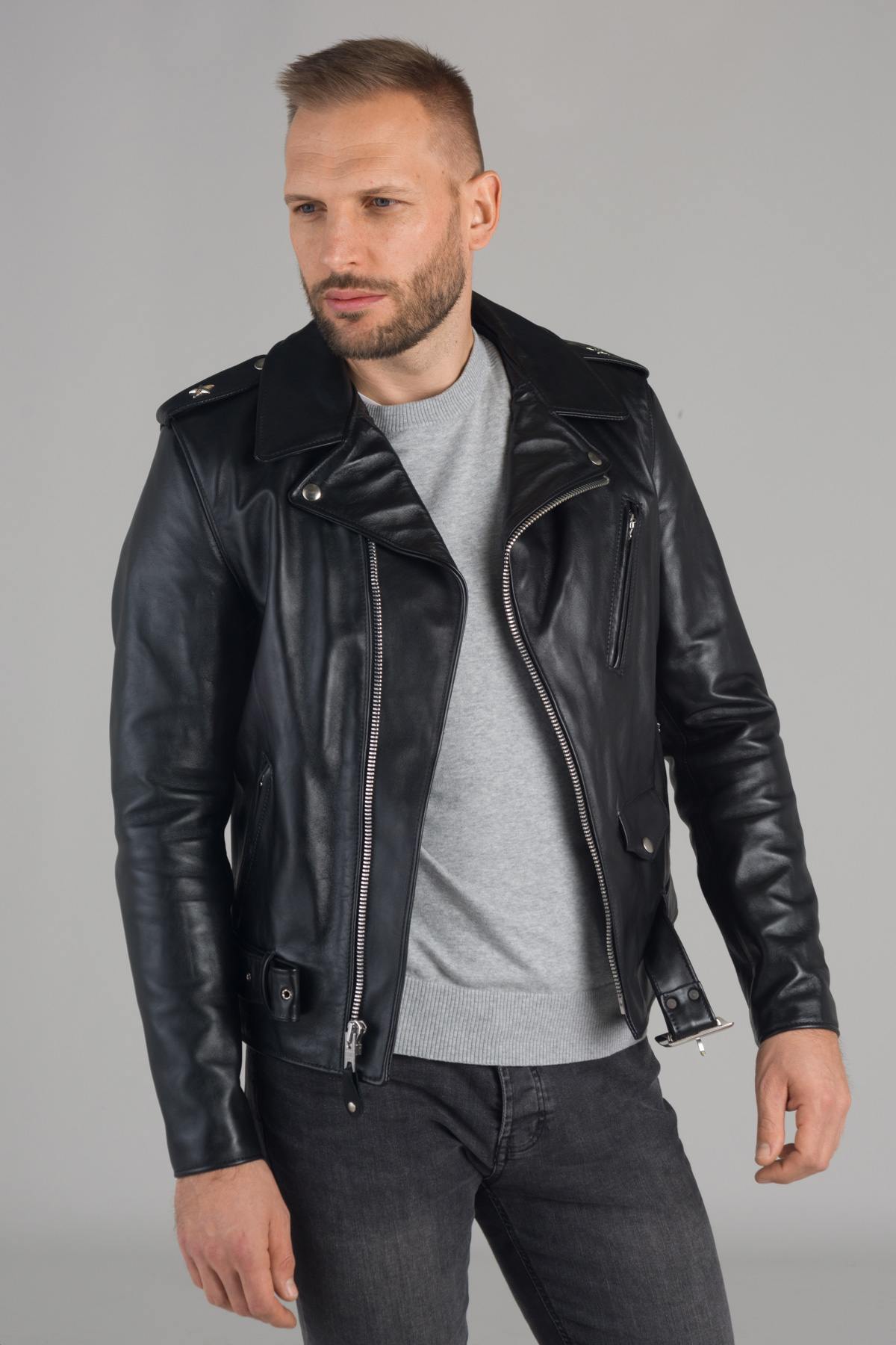 Perfecto in black horse leather - Image n°5