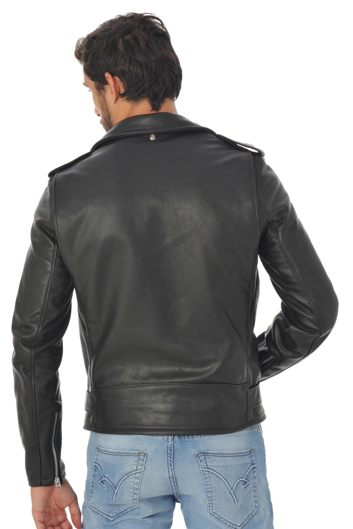 Black cowhide leather perfecto - Image n°8