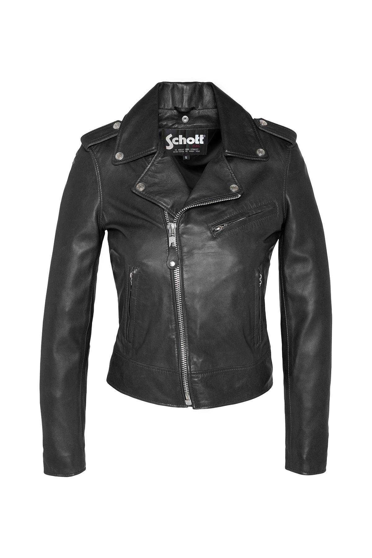 Schott women's black perfecto - Image n°9