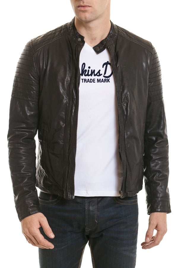 Serge Pariente Black Leather Jacket for Men - Image n°2