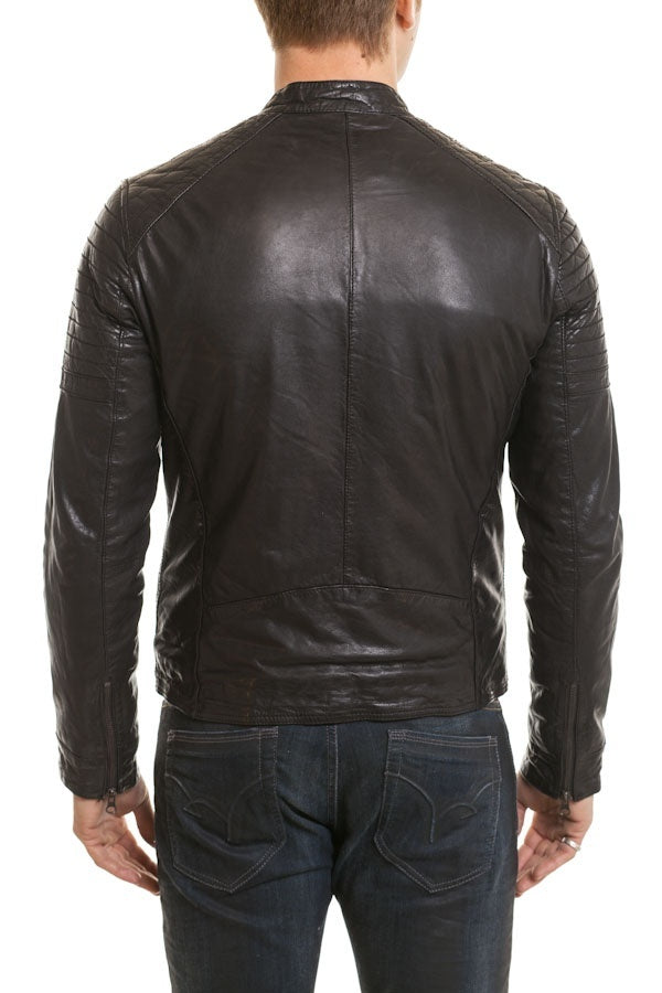 Serge Pariente Black Leather Jacket for Men - Image n°5