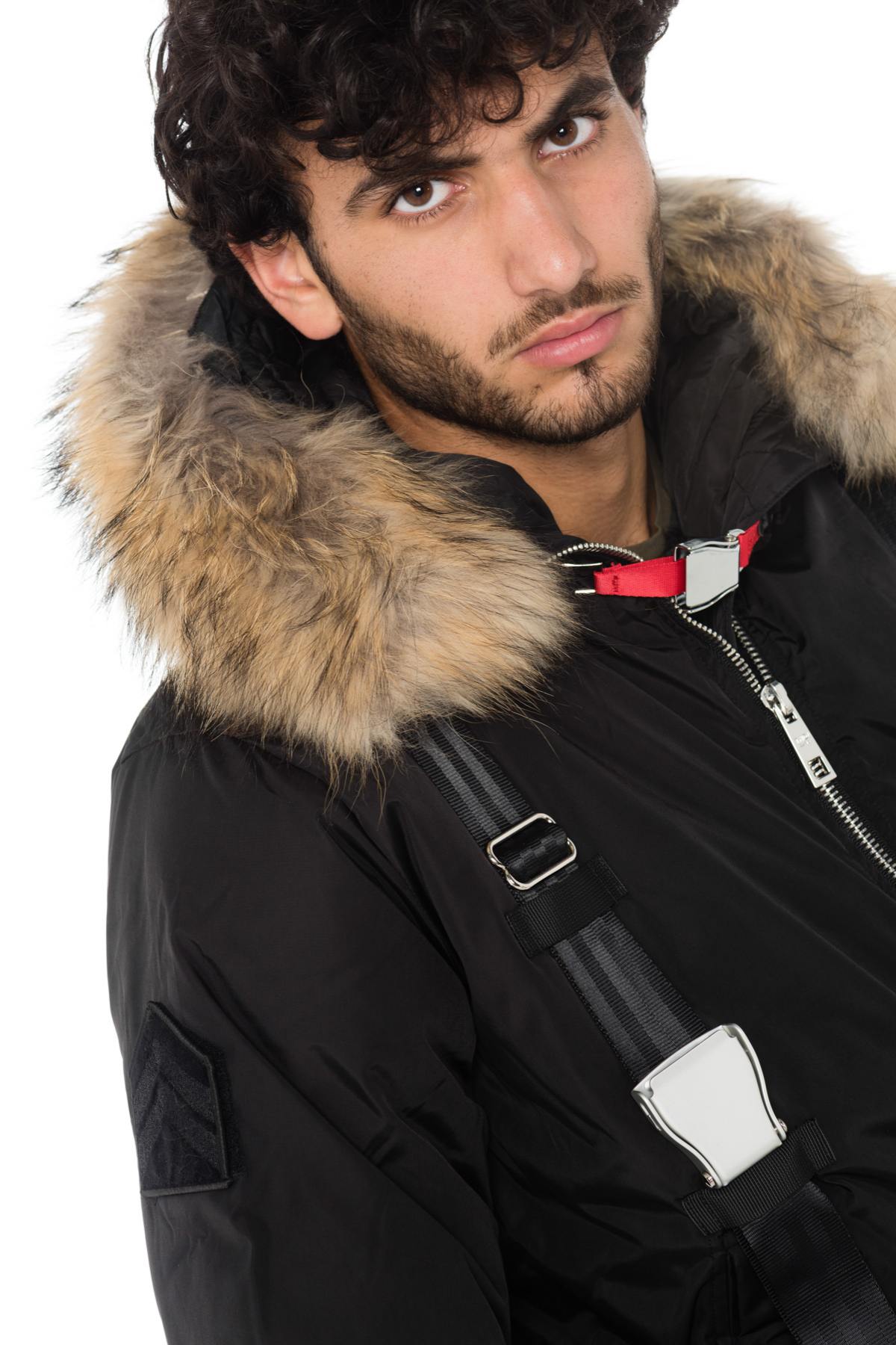 Hooded bomber jacket with raccoon fur The New Designers - Image n°7