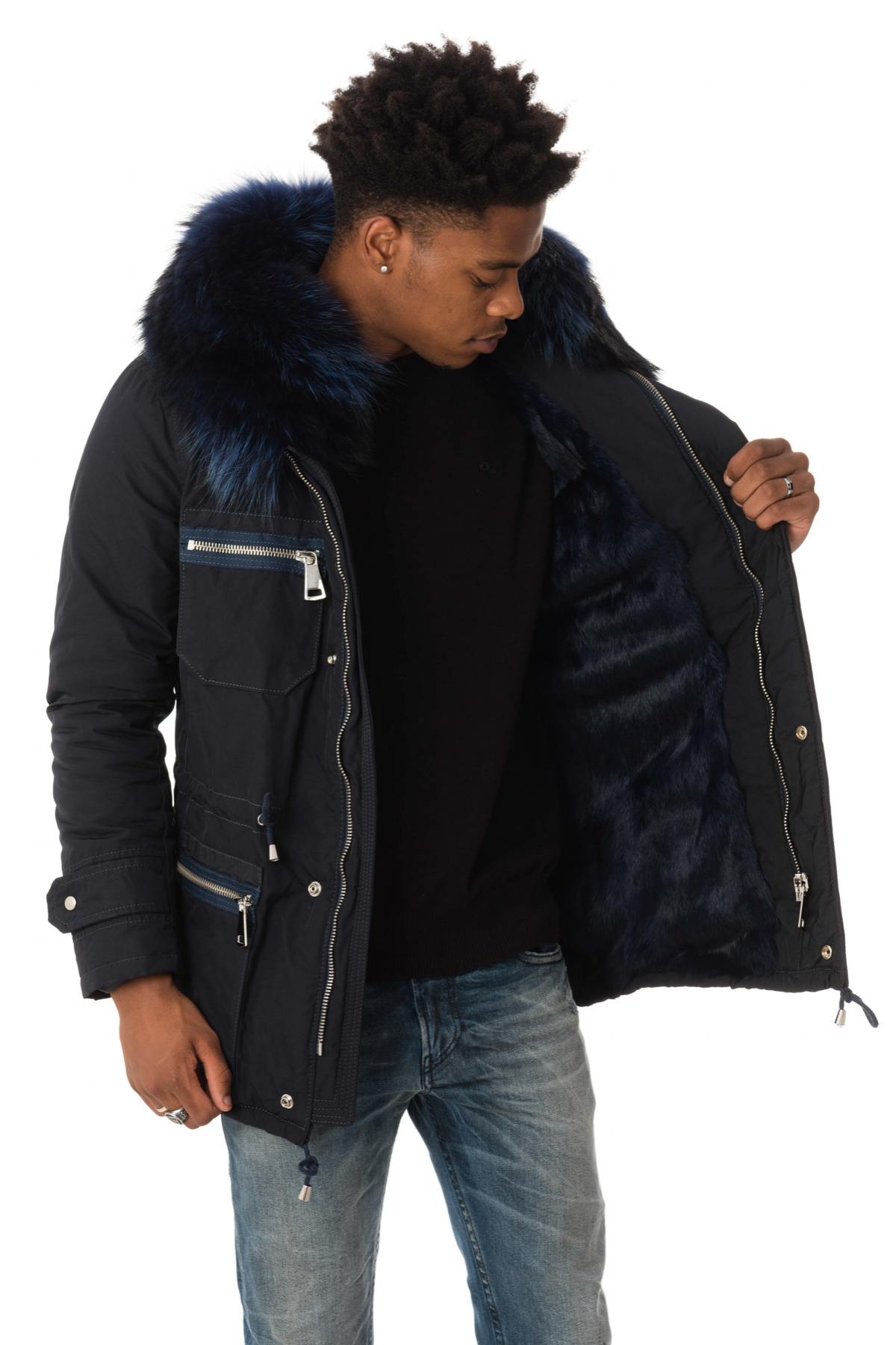 Men's jacket with fox fur - Image n°5