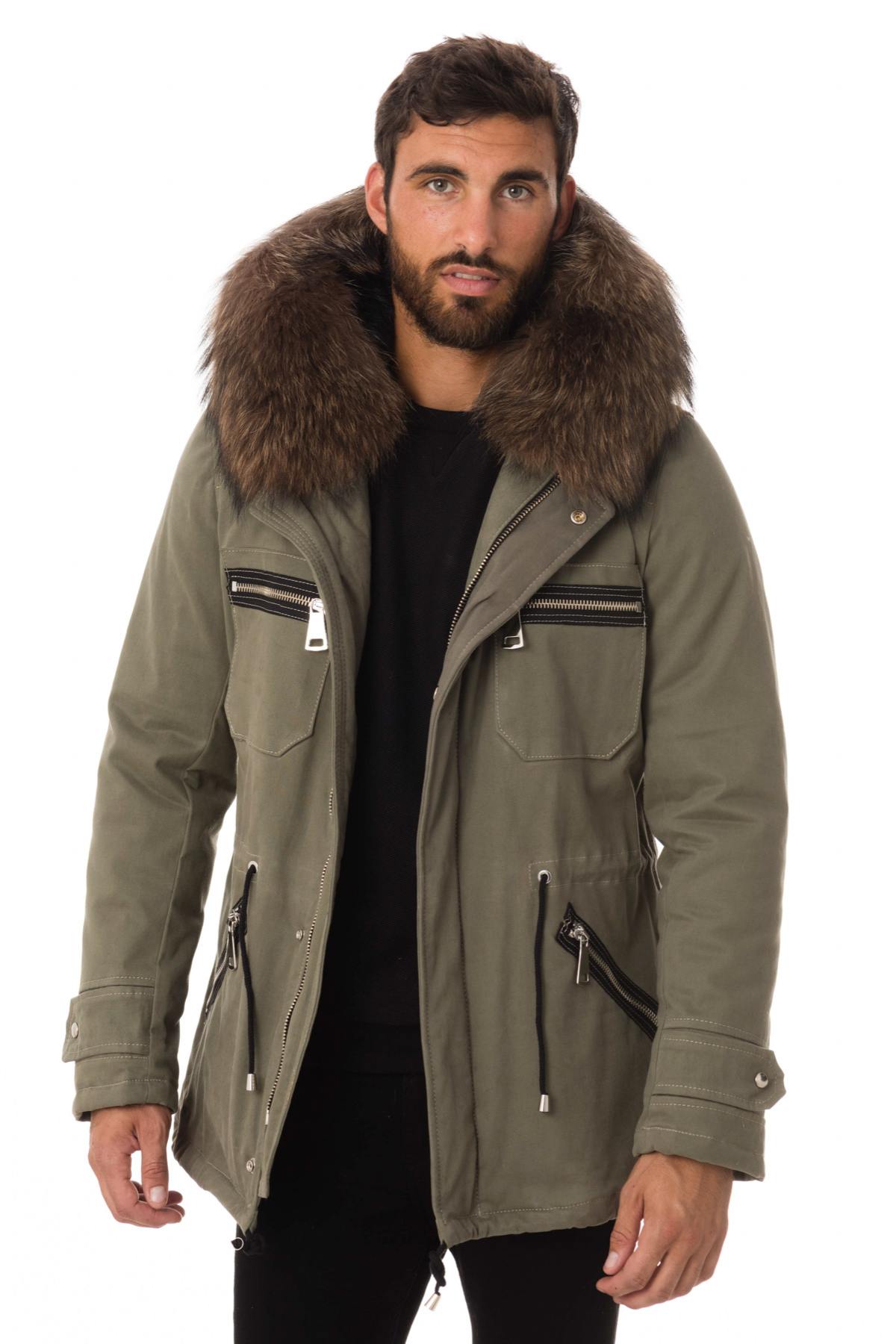 Men's parka with fur hood - Image n°3