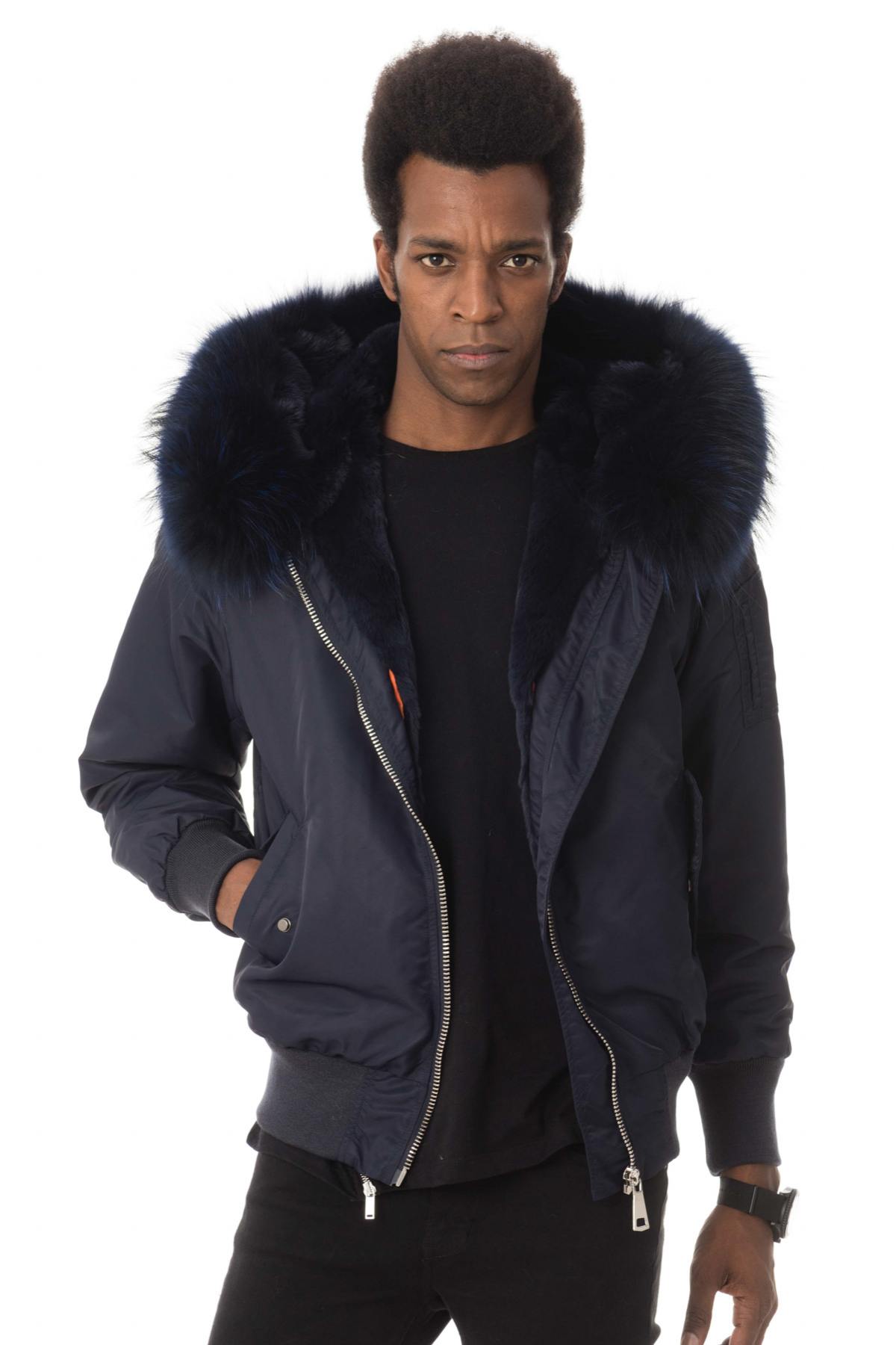 Jacket with removable fur vest - Image n°1