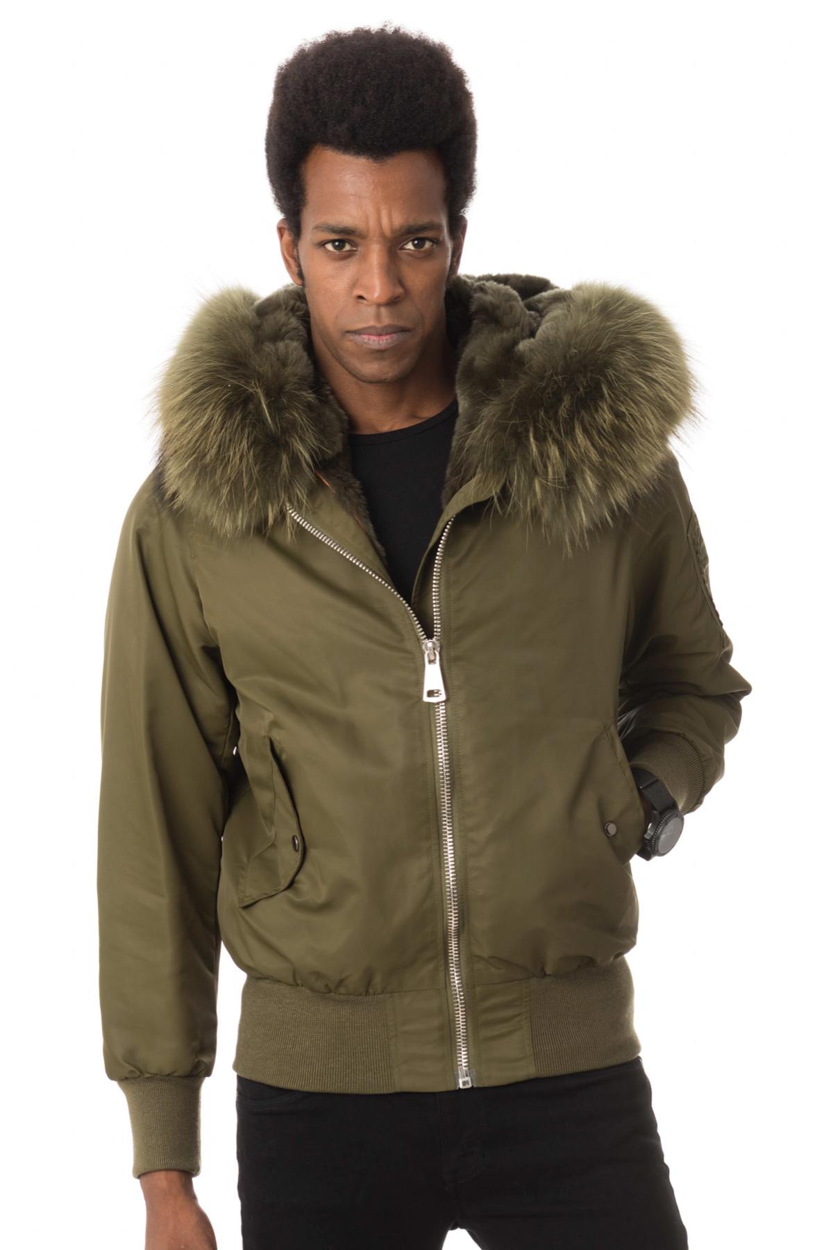 Jacket with removable fur vest - Image n°1