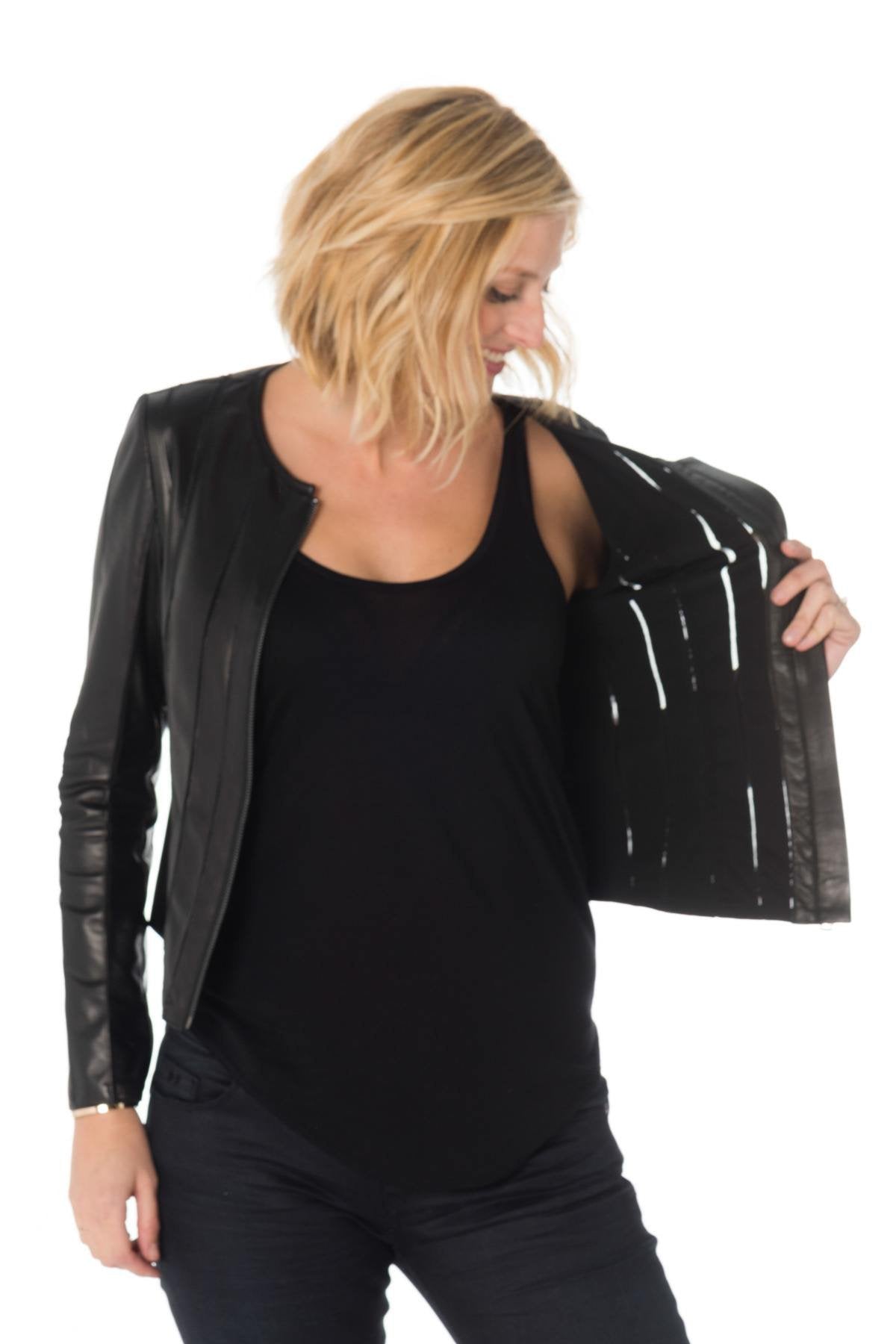 Very light women's lambskin jacket - Image n°7